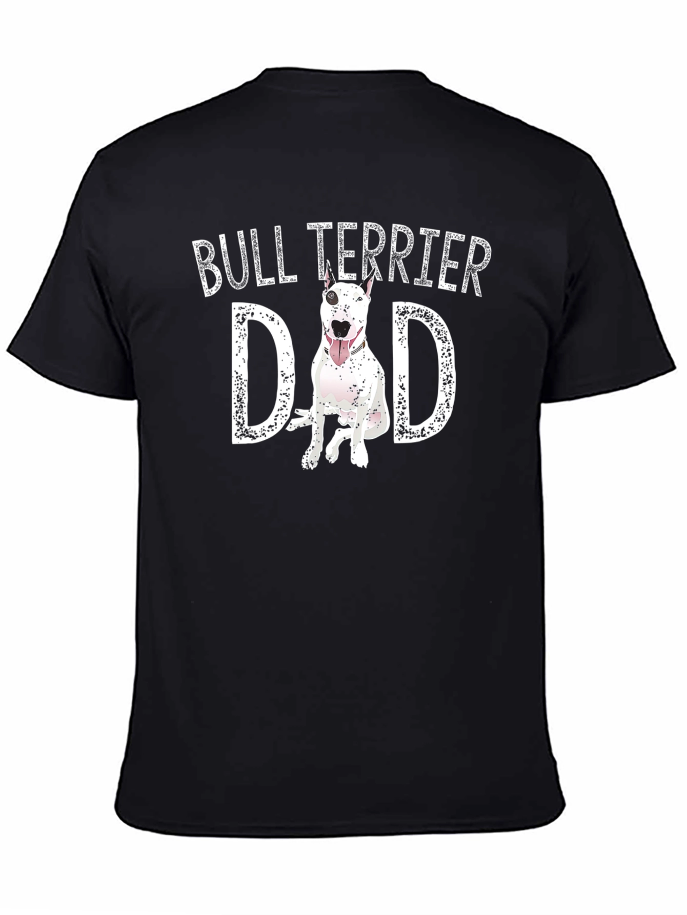Bull Terrier Dad Black T-Shirt