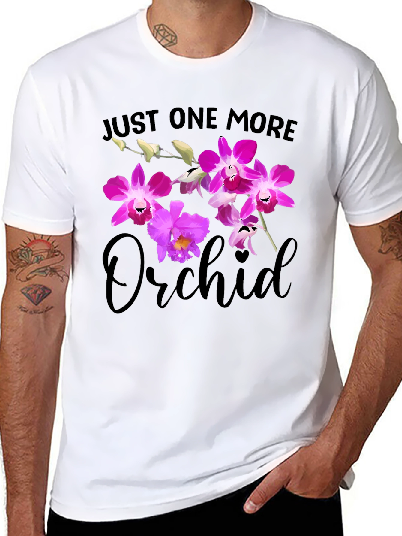 Just One More Orchid Graphic Tee