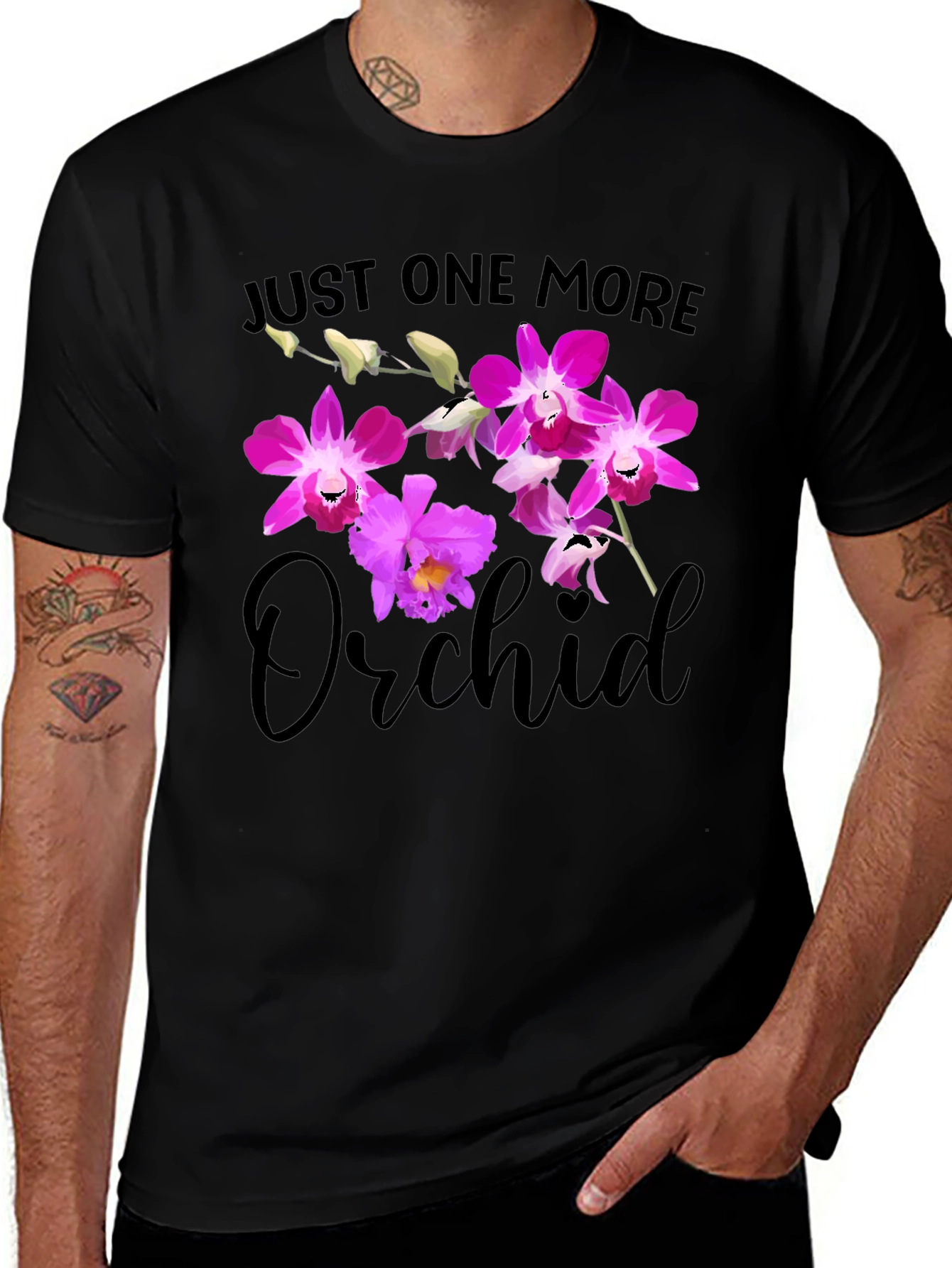 Just One More Orchid Graphic Tee
