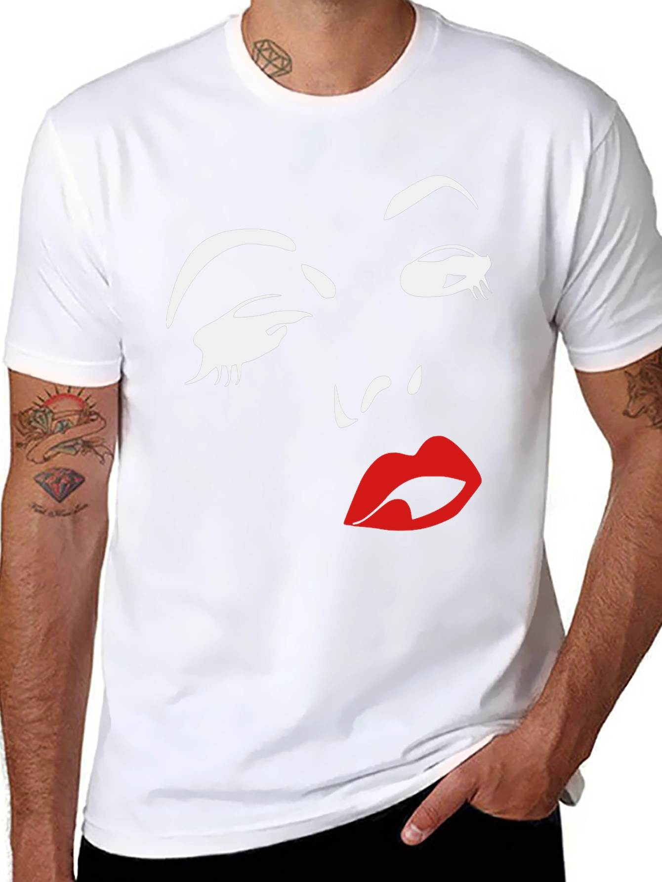 Graphic Print Tee - Retro Glamour T-Shirt
