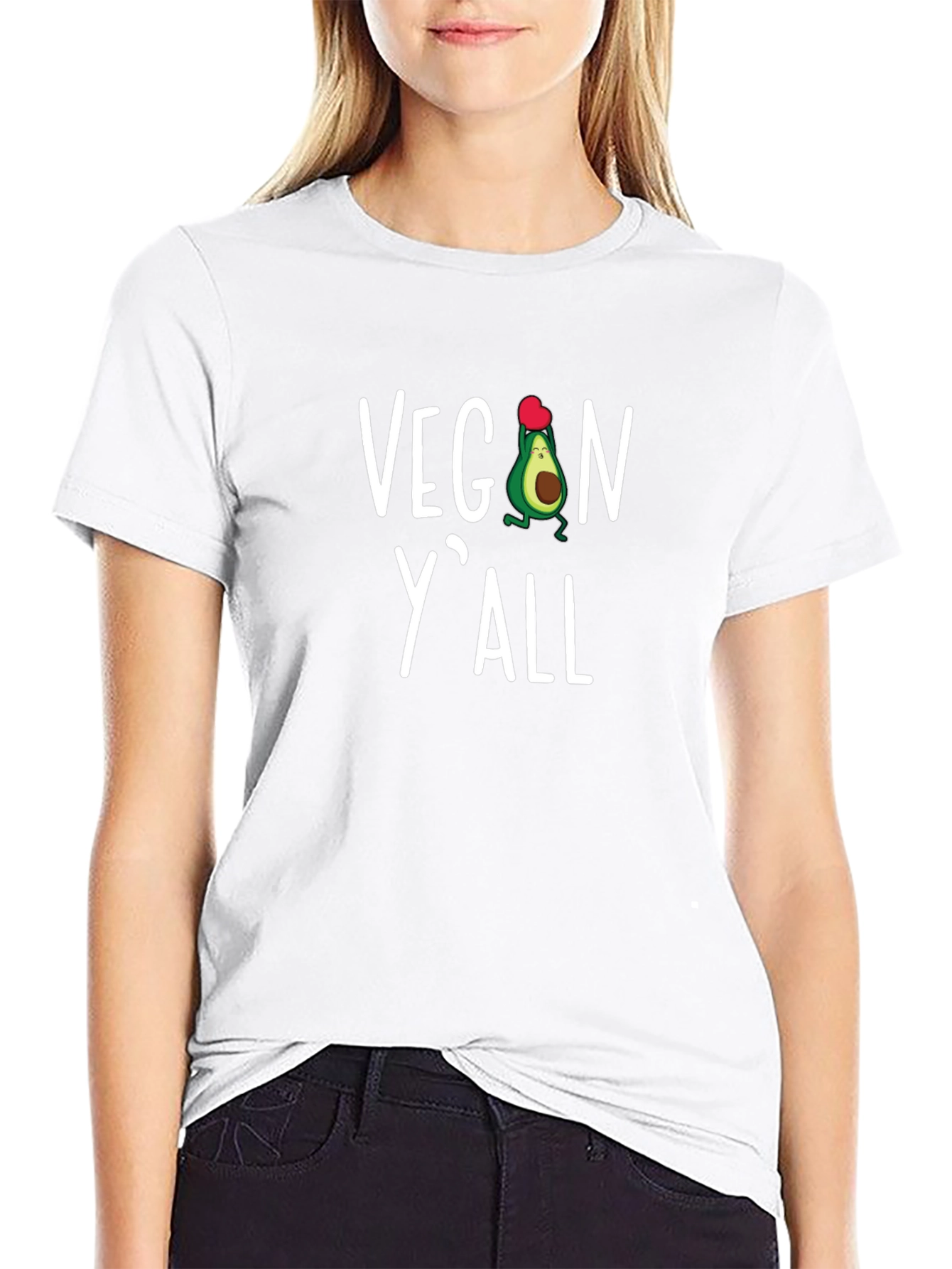 Vegan Yall Avocado Graphic Tee