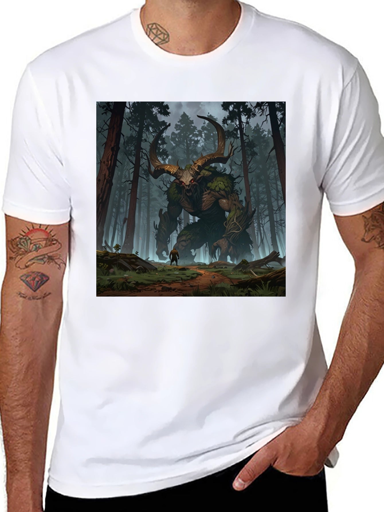 Monster in the Woods Graphic Tee