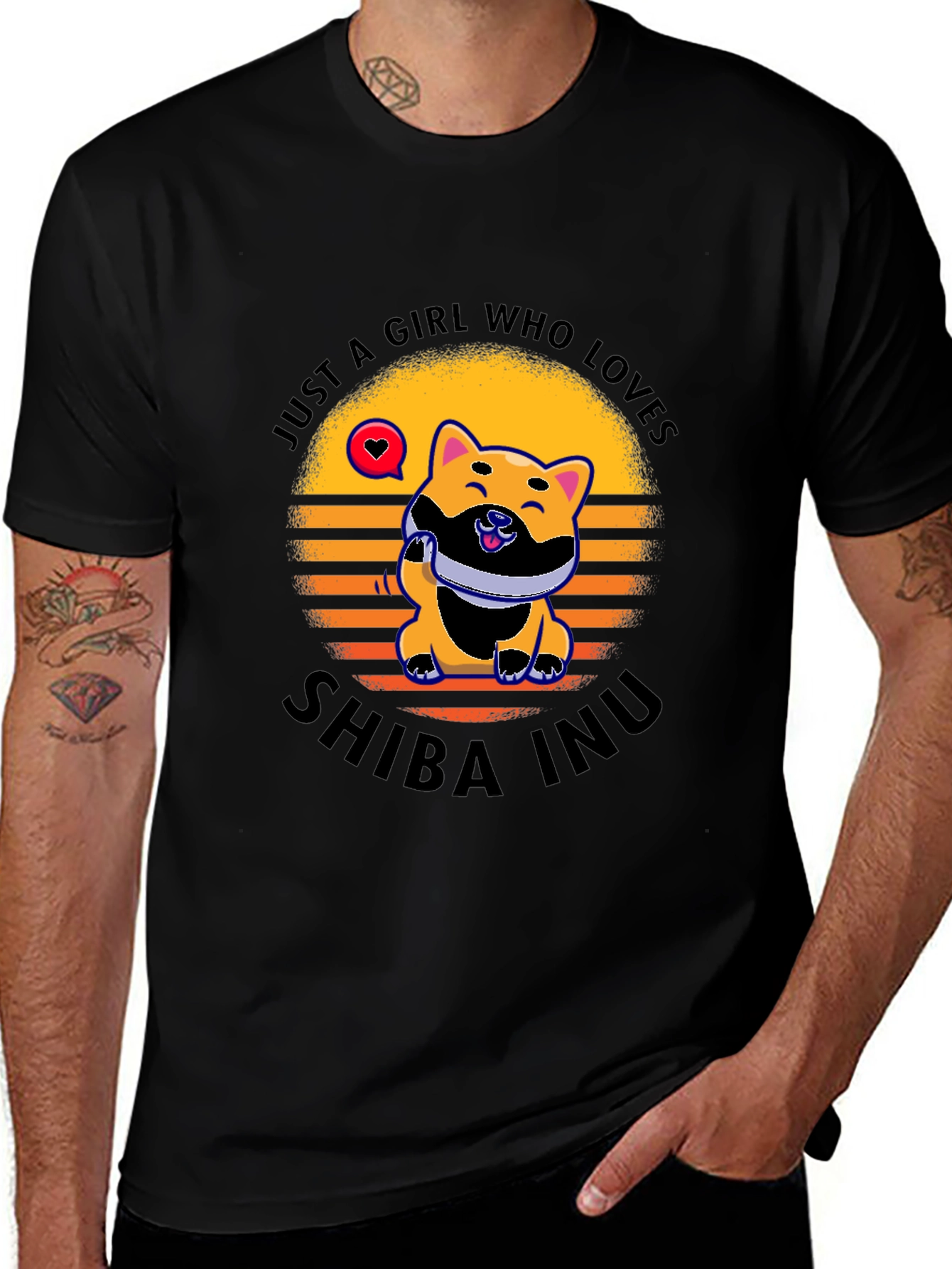 Just A Girl Who Loves Shiba Inu Dog T-Shirt