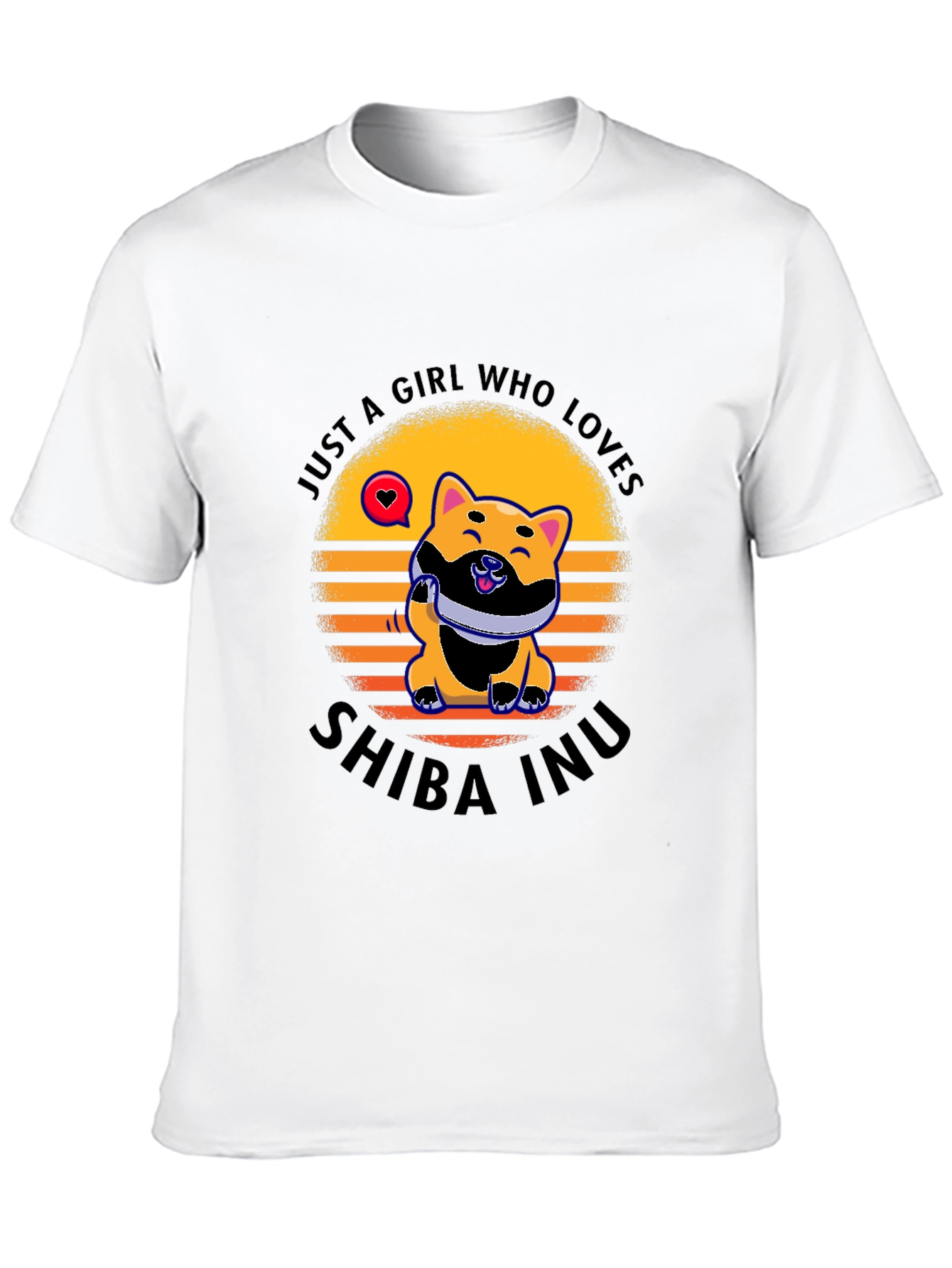 Just A Girl Who Loves Shiba Inu Dog T-Shirt