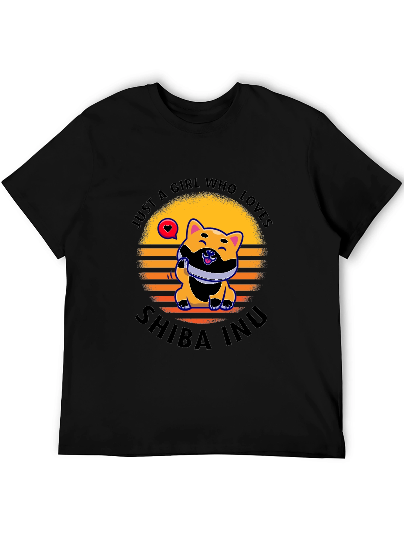 Just A Girl Who Loves Shiba Inu Dog T-Shirt