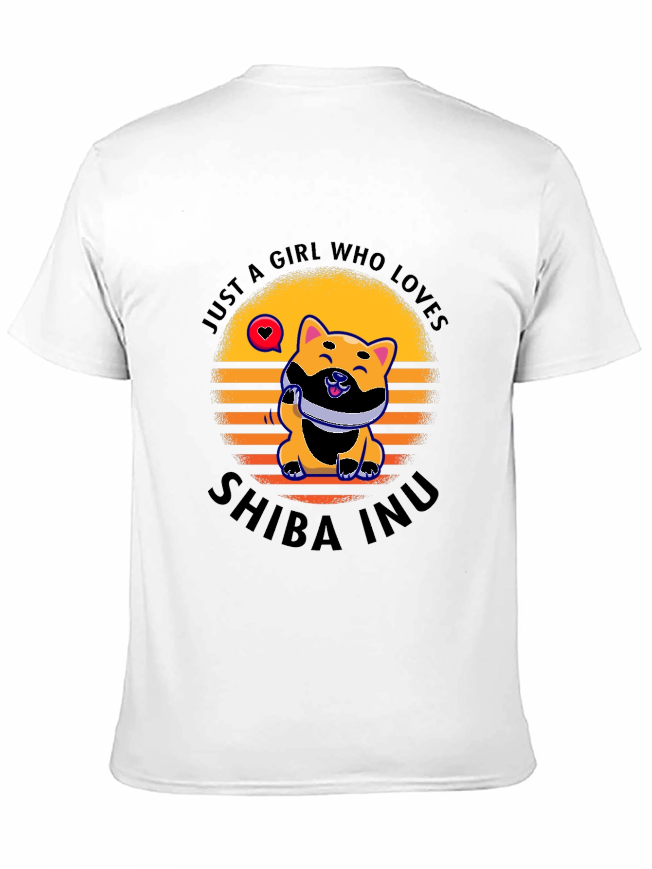 Just A Girl Who Loves Shiba Inu Dog T-Shirt
