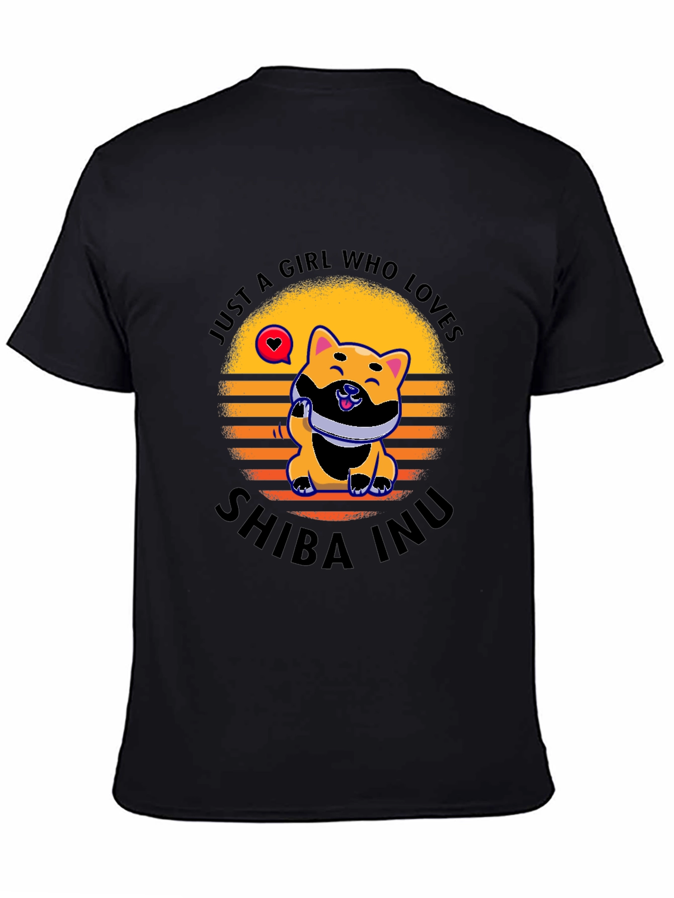 Just A Girl Who Loves Shiba Inu Dog T-Shirt