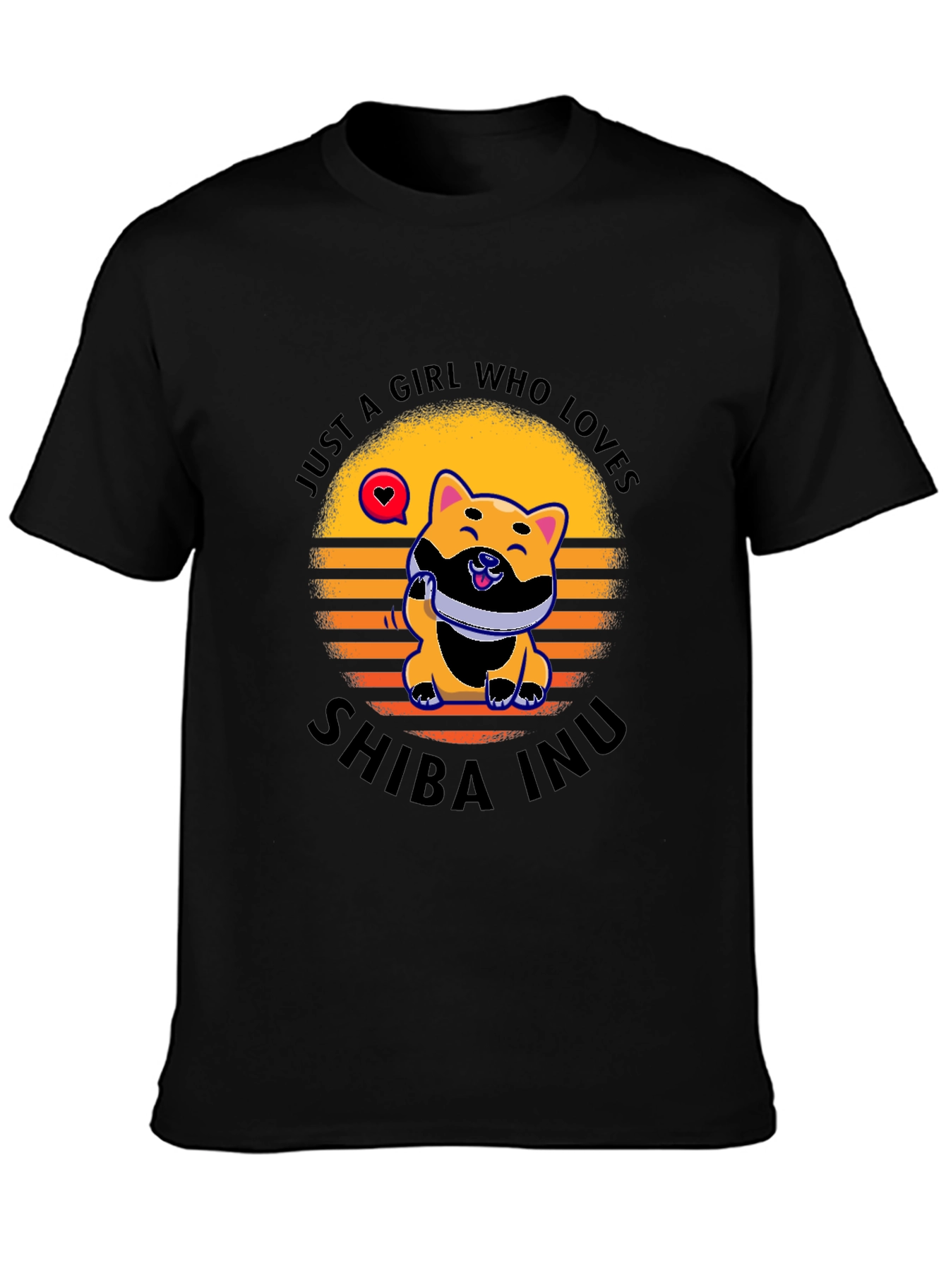 Just A Girl Who Loves Shiba Inu Dog T-Shirt