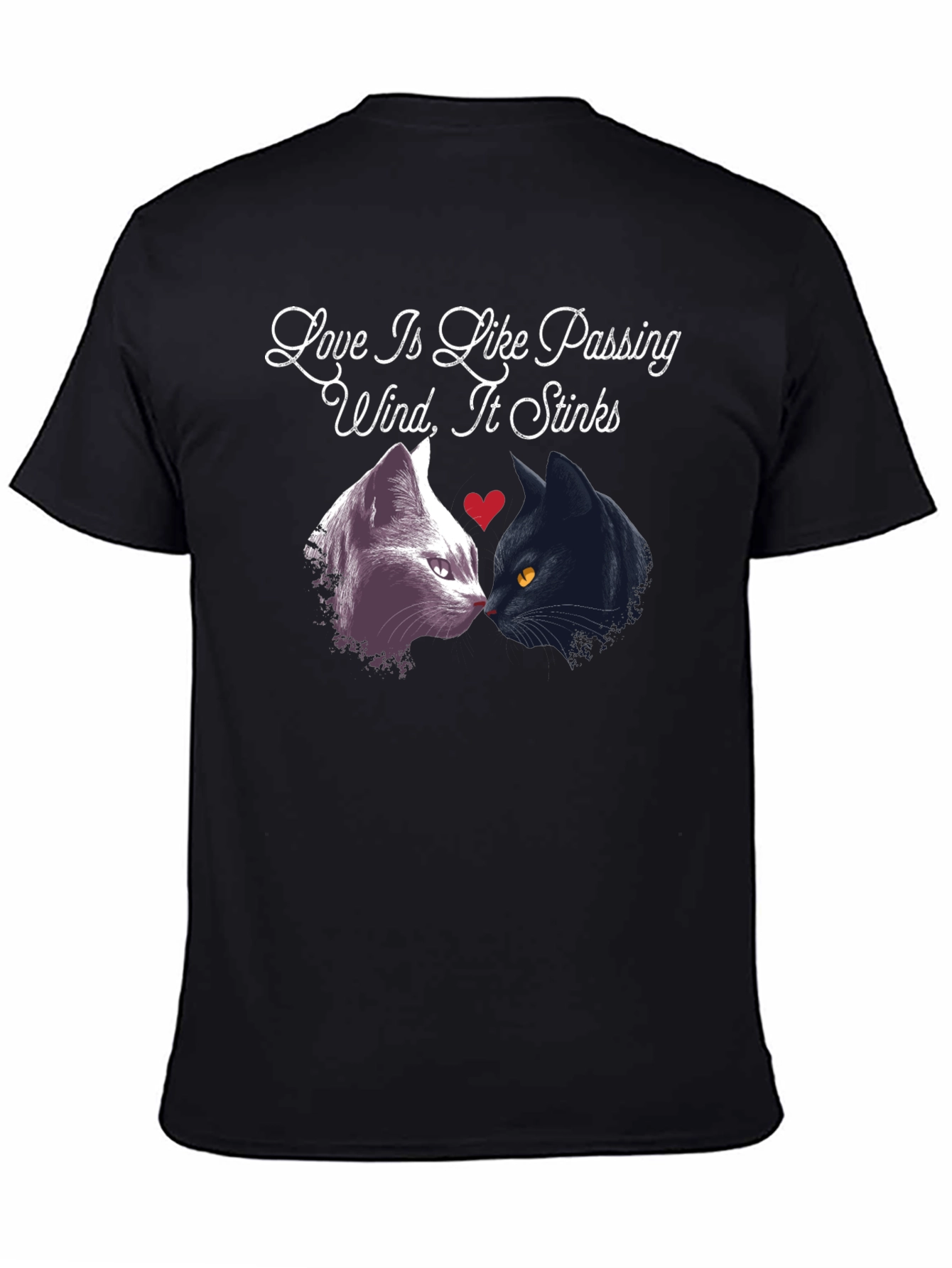 Love Stinks T-Shirt Funny Cat Tee