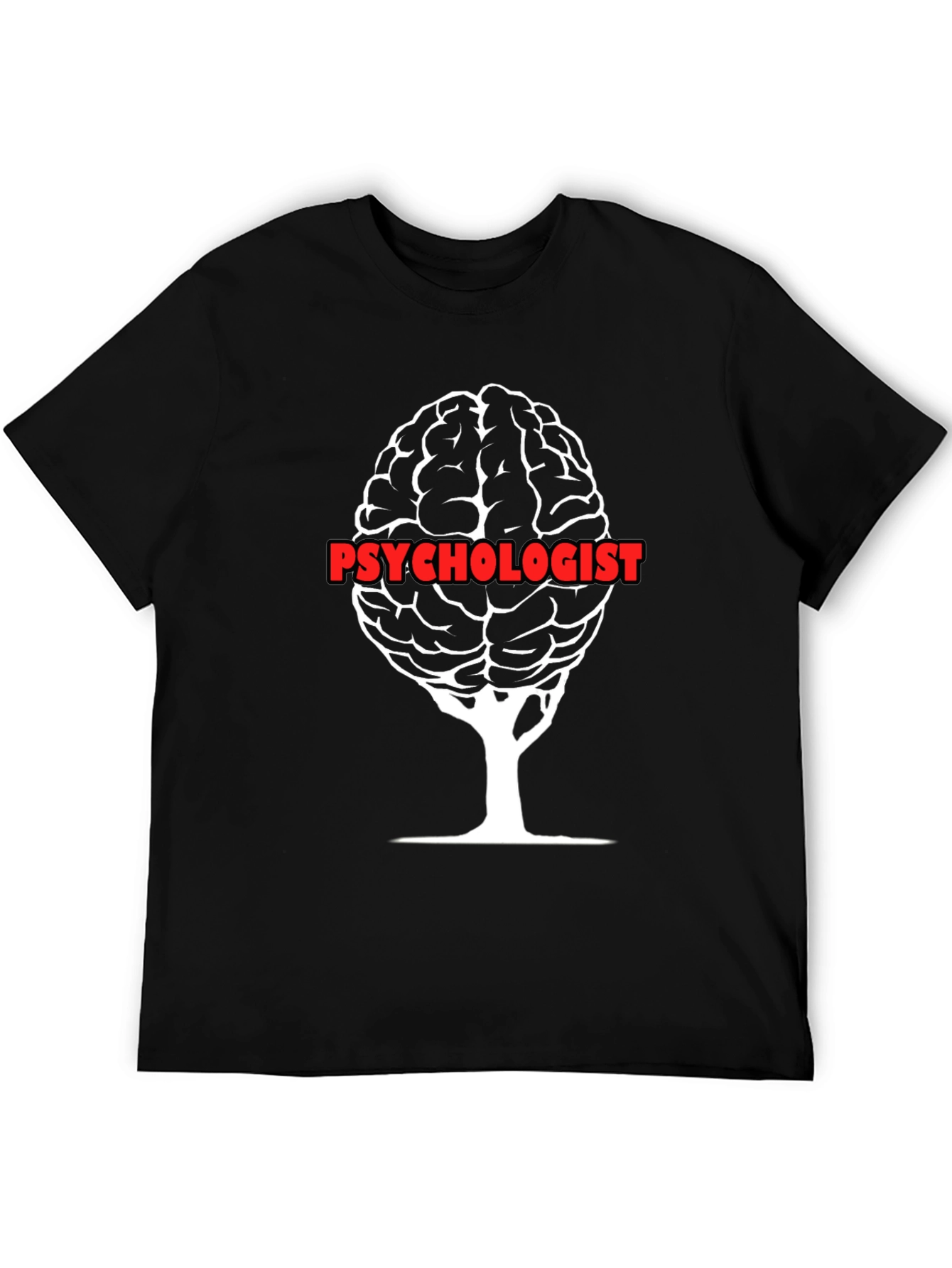 Psychologist Brain Tree Graphic T-Shirt