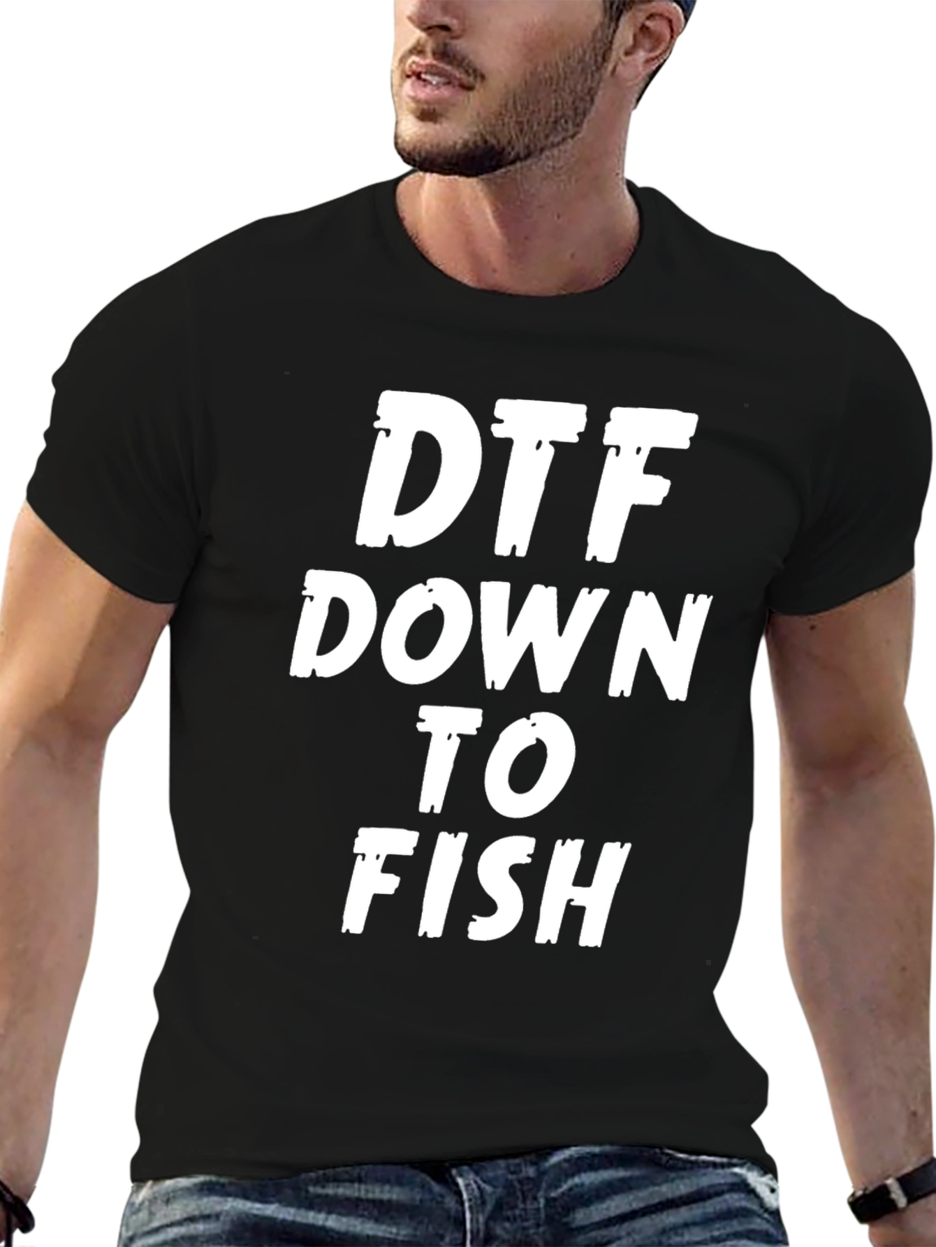 DTF Down To Fish Mens Graphic Tee
