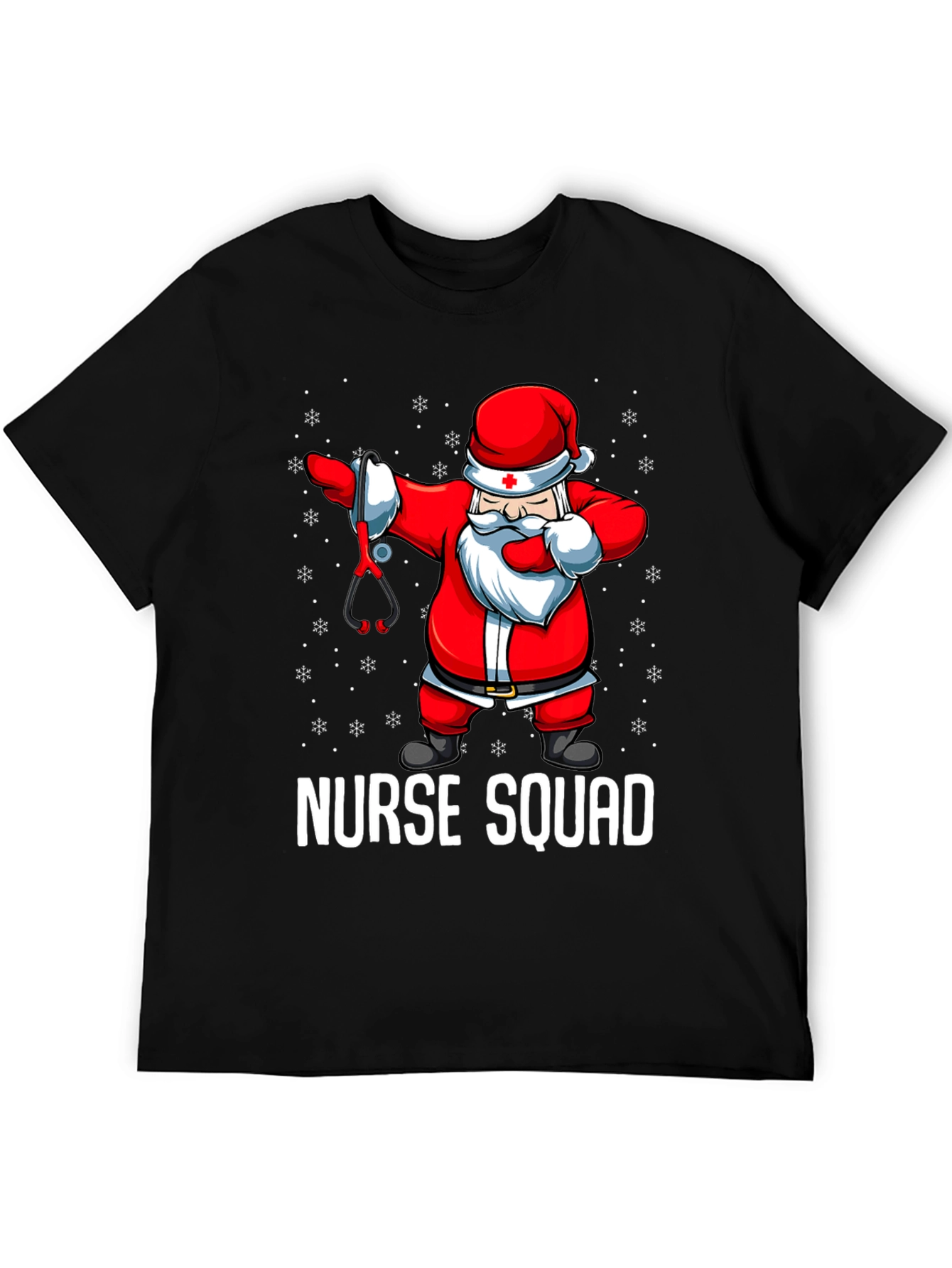 Nurse Squad Santa Dabbing T-Shirt
