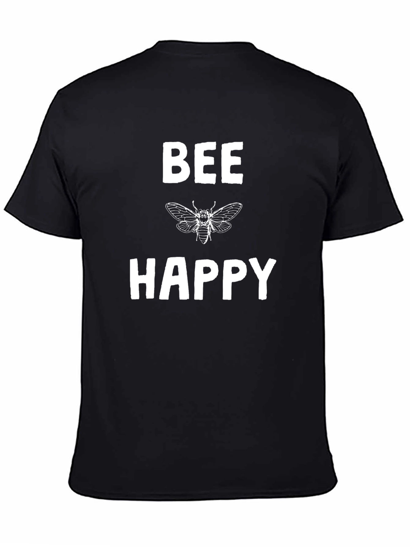 Bee Happy Graphic Tee - Black T-Shirt