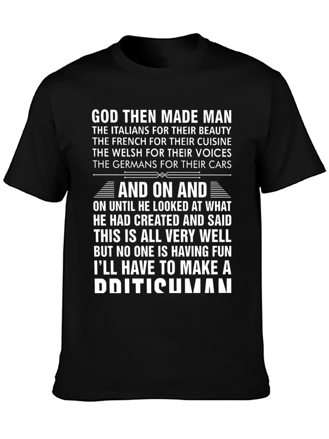 Funny British Humor T-Shirt