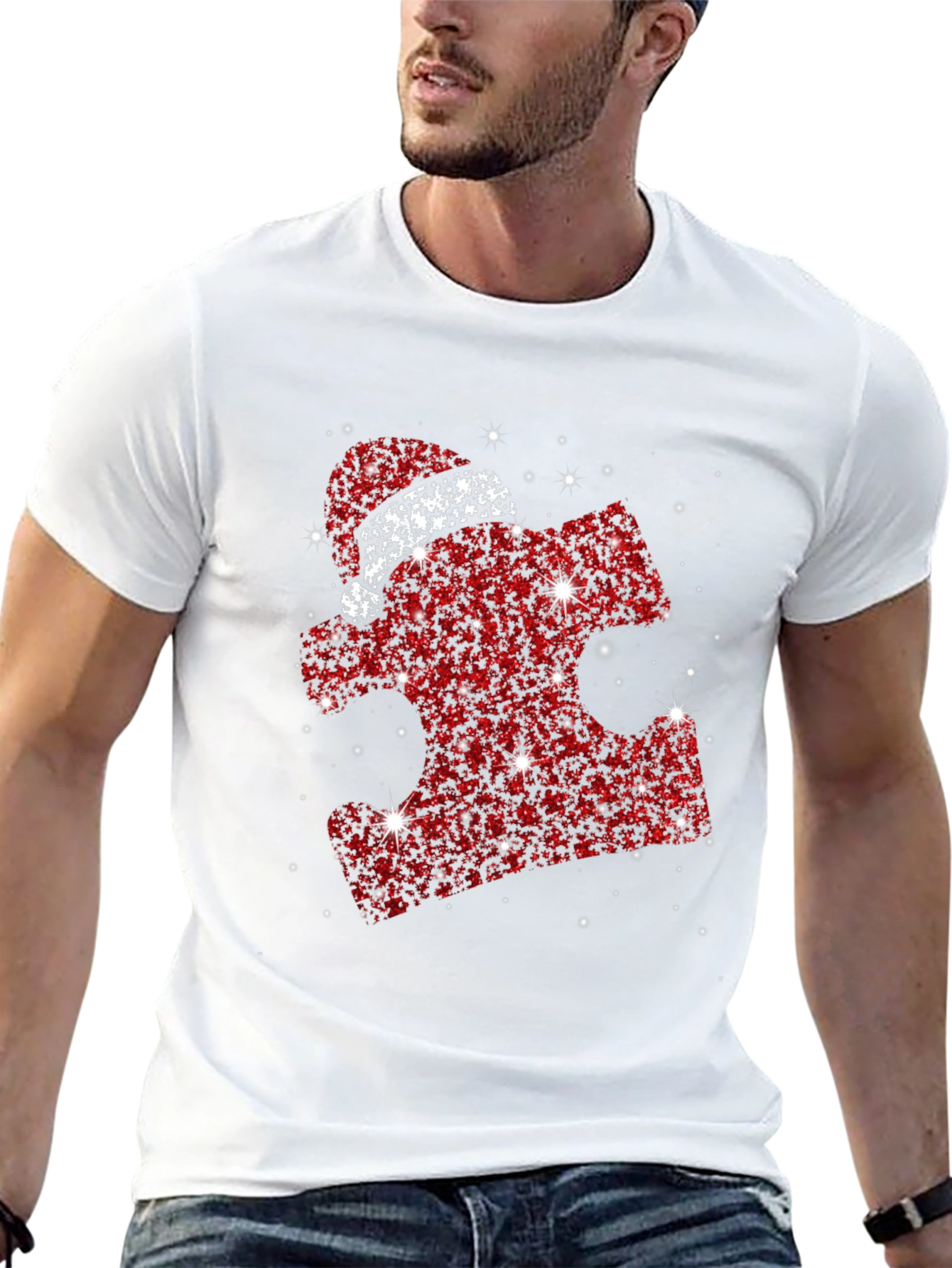 Autism Awareness Christmas Puzzle T-Shirt