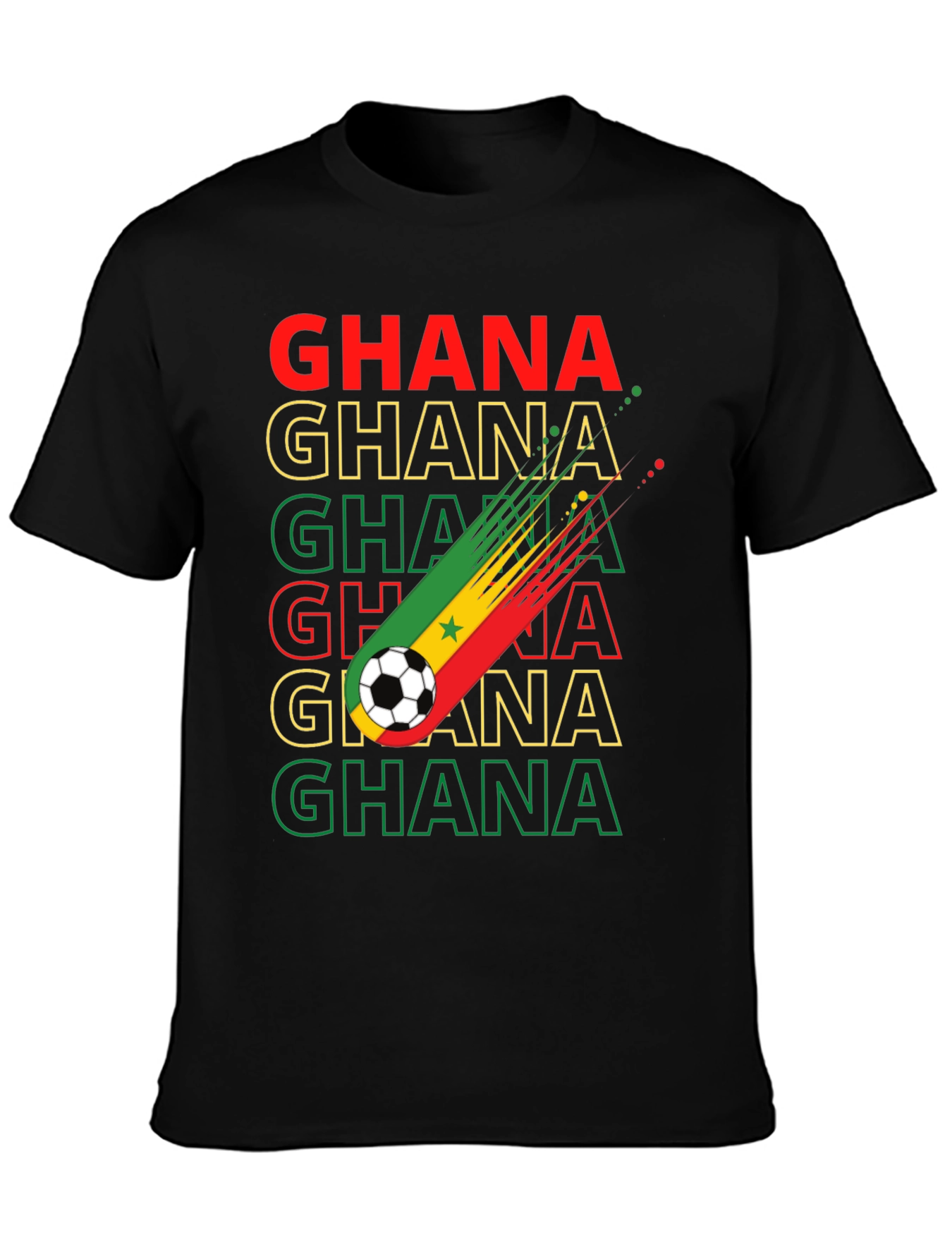 Ghana Soccer T-Shirt - Black Stars Pride