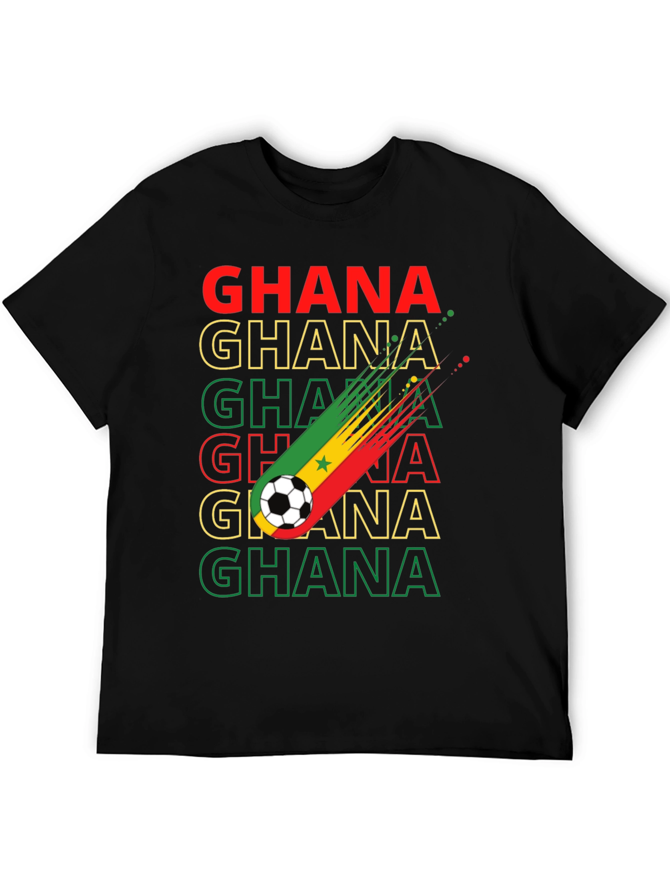 Ghana Soccer T-Shirt - Black Stars Pride