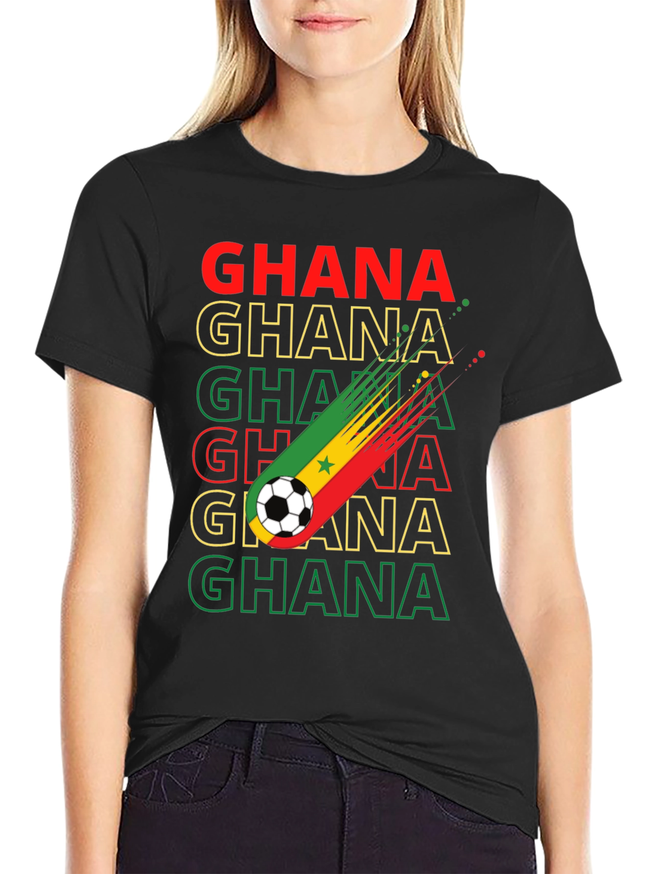 Ghana Soccer T-Shirt - Black Stars Pride