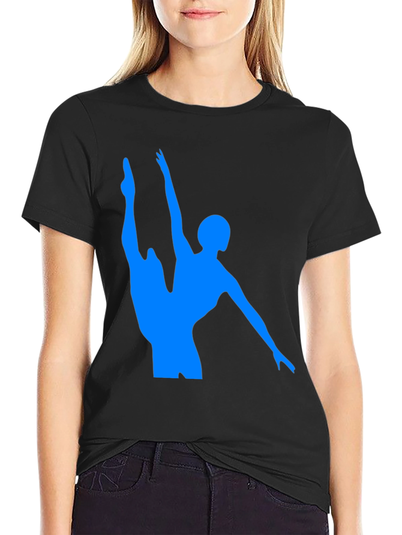 Ballet Dancer Graphic Tee - Stylish Black T-Shirt