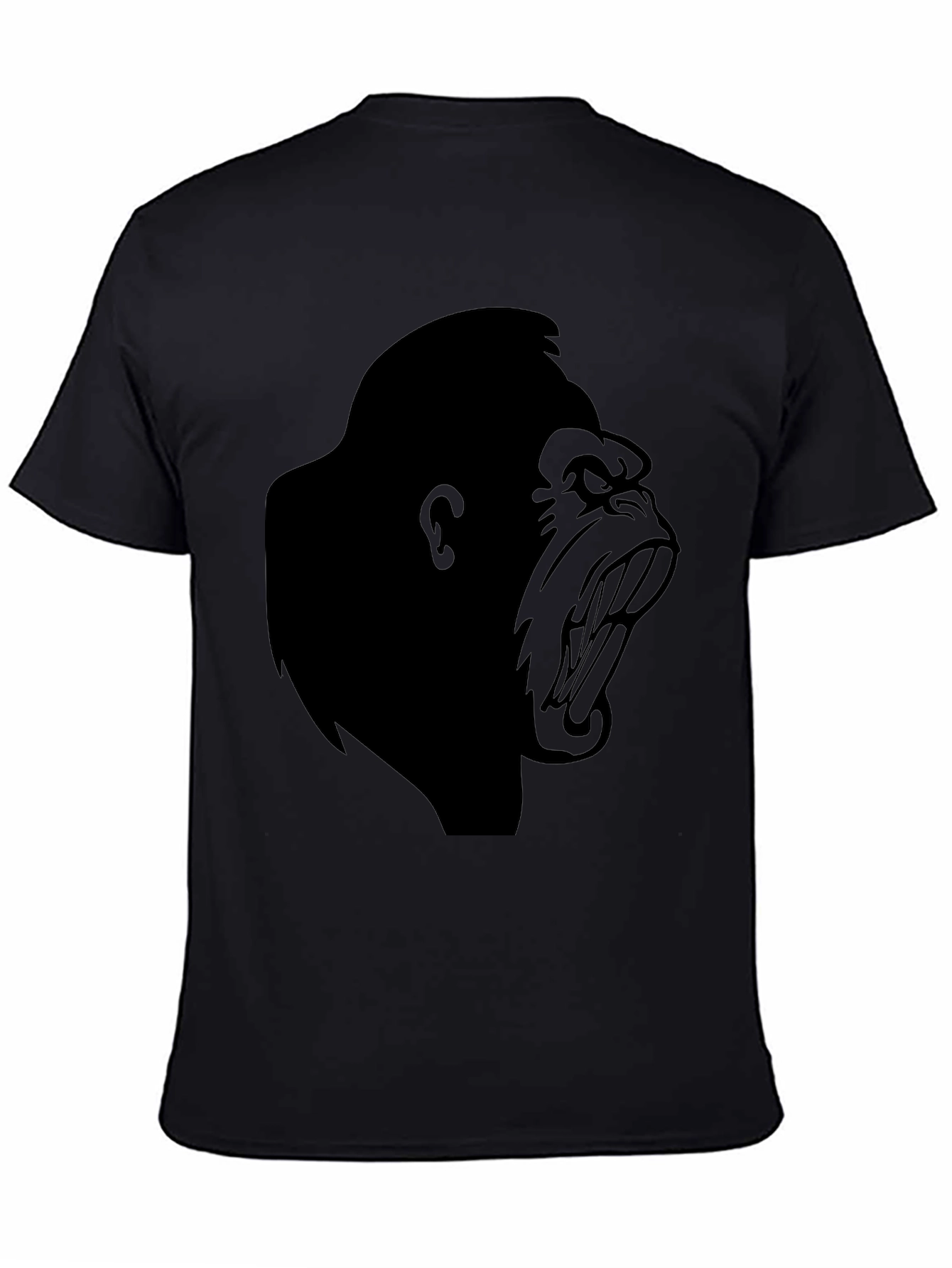 Angry Gorilla Graphic T-Shirt - Black