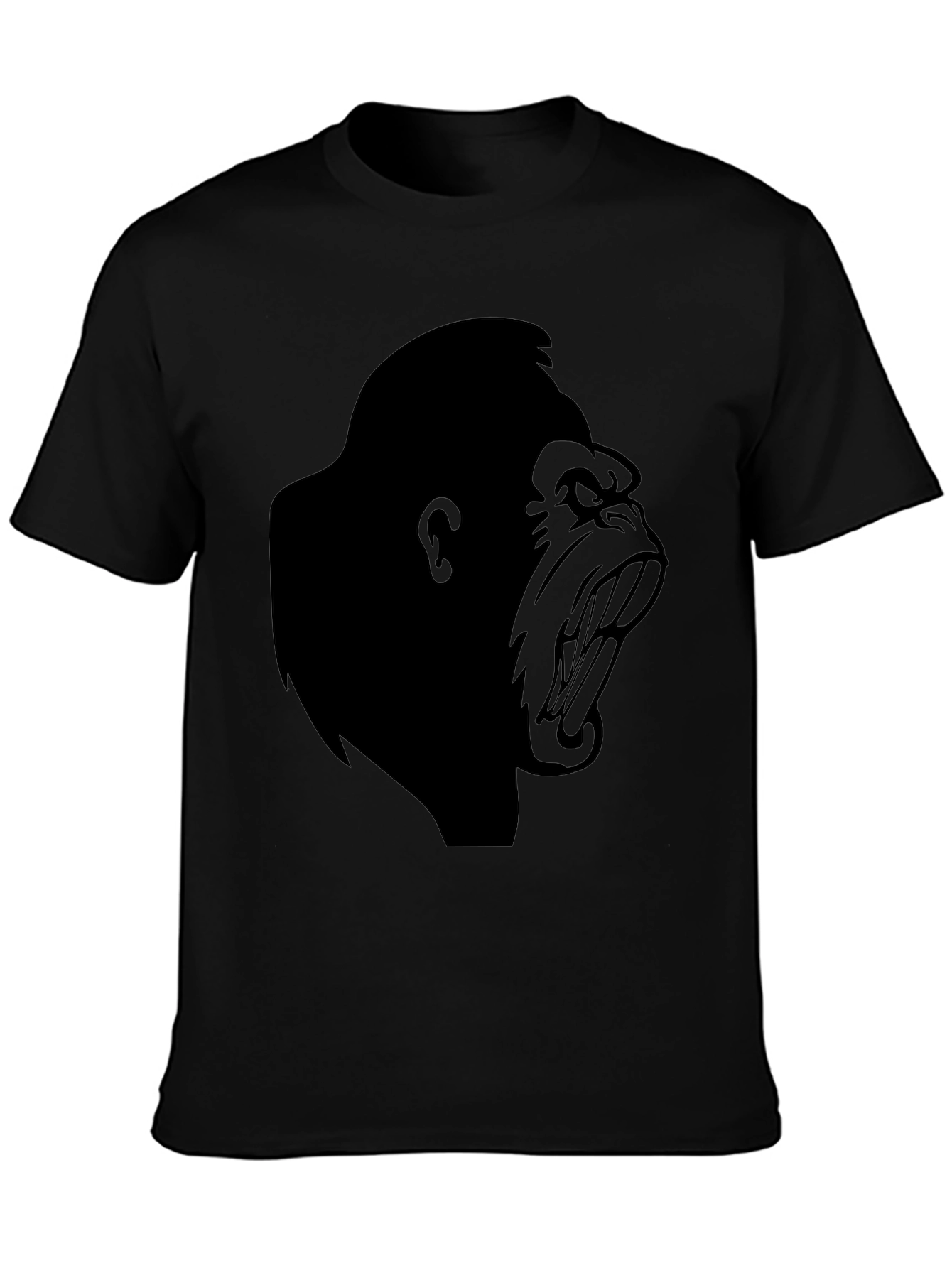 Angry Gorilla Graphic T-Shirt - Black