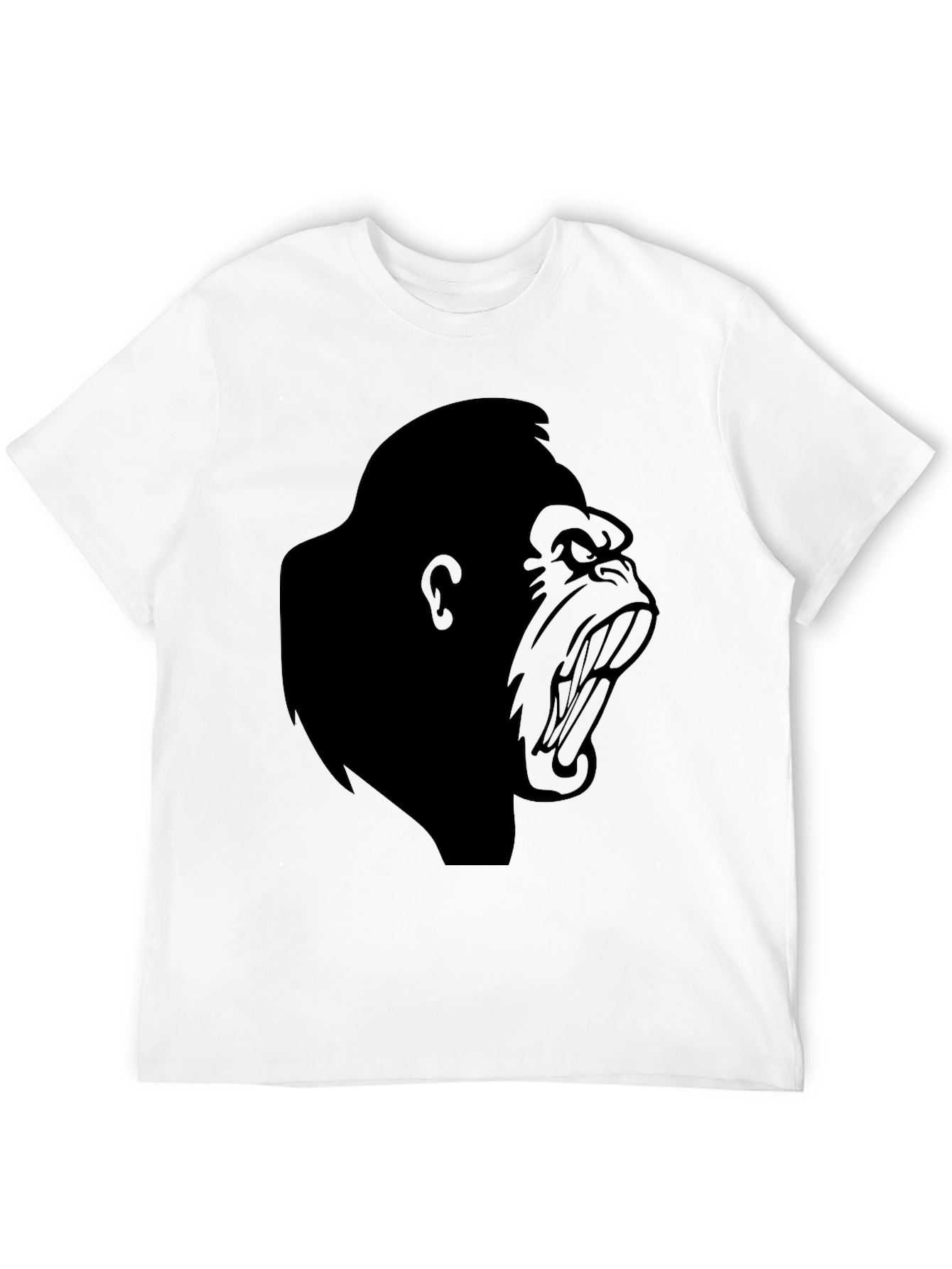 Angry Gorilla Graphic T-Shirt - Black