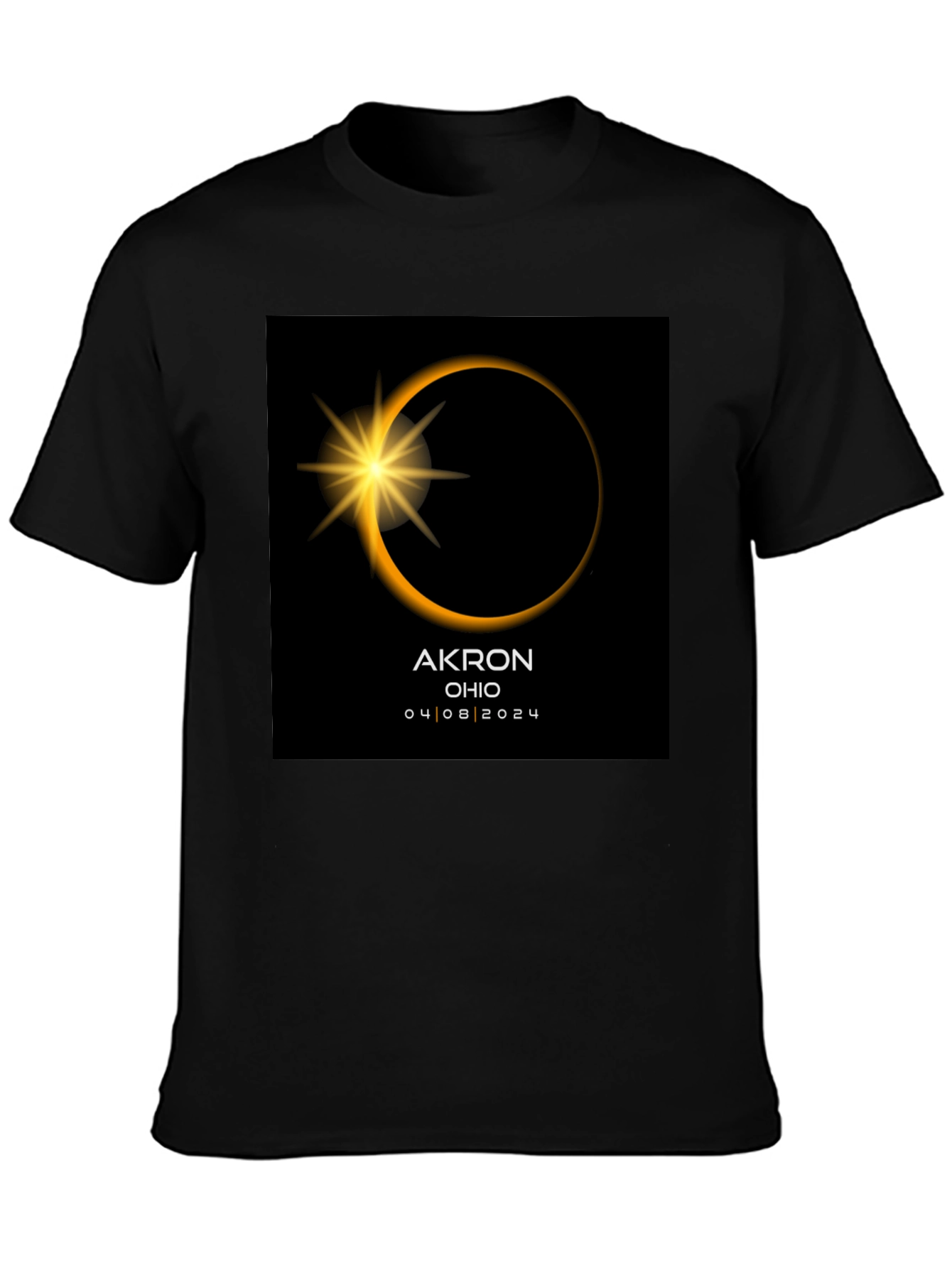 Akron Ohio Eclipse T-Shirt - April 8 2024