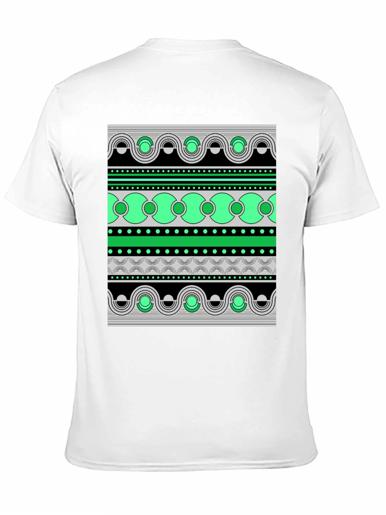 Abstract Pattern Graphic Print Tee