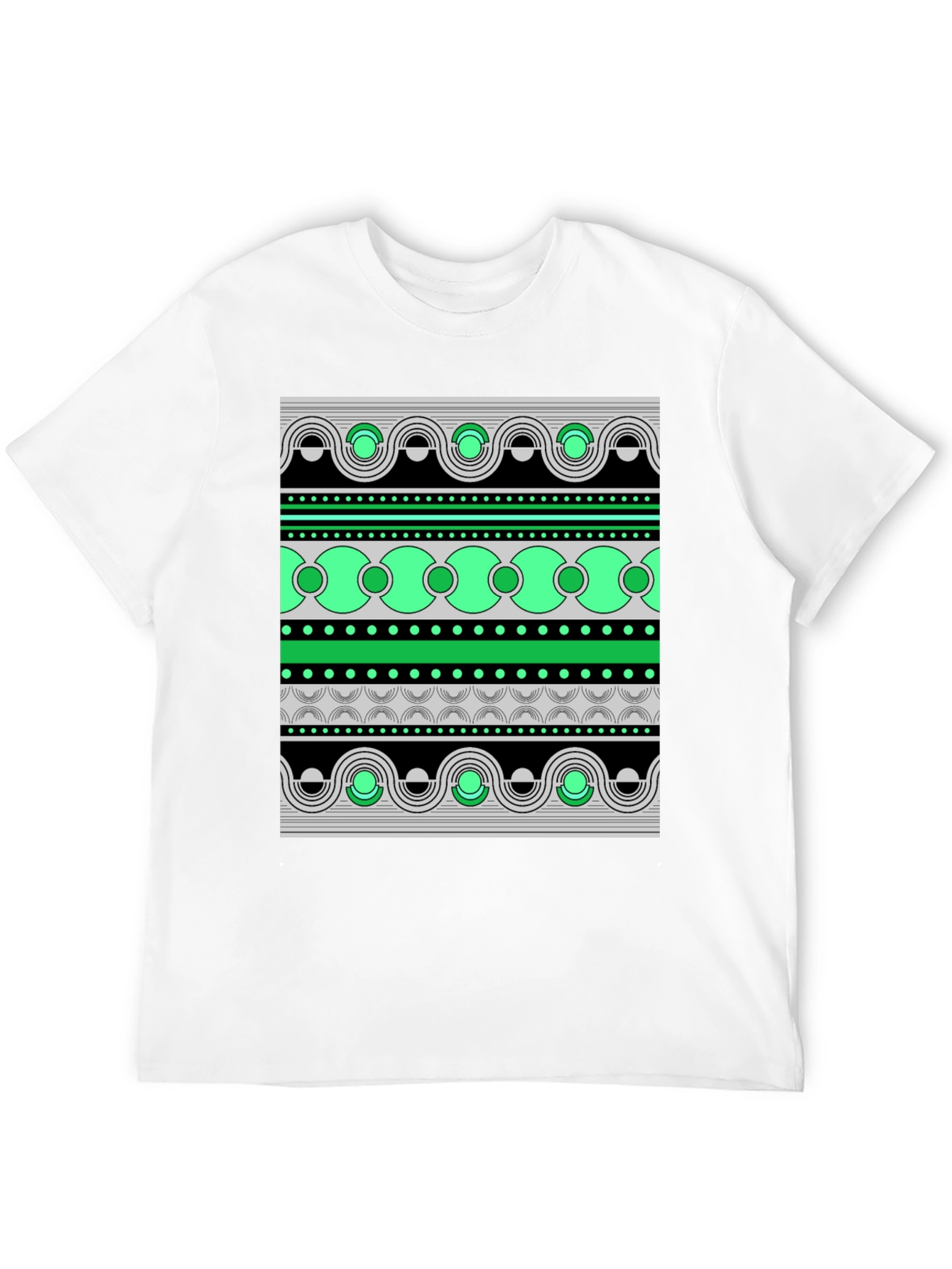 Abstract Pattern Graphic Print Tee