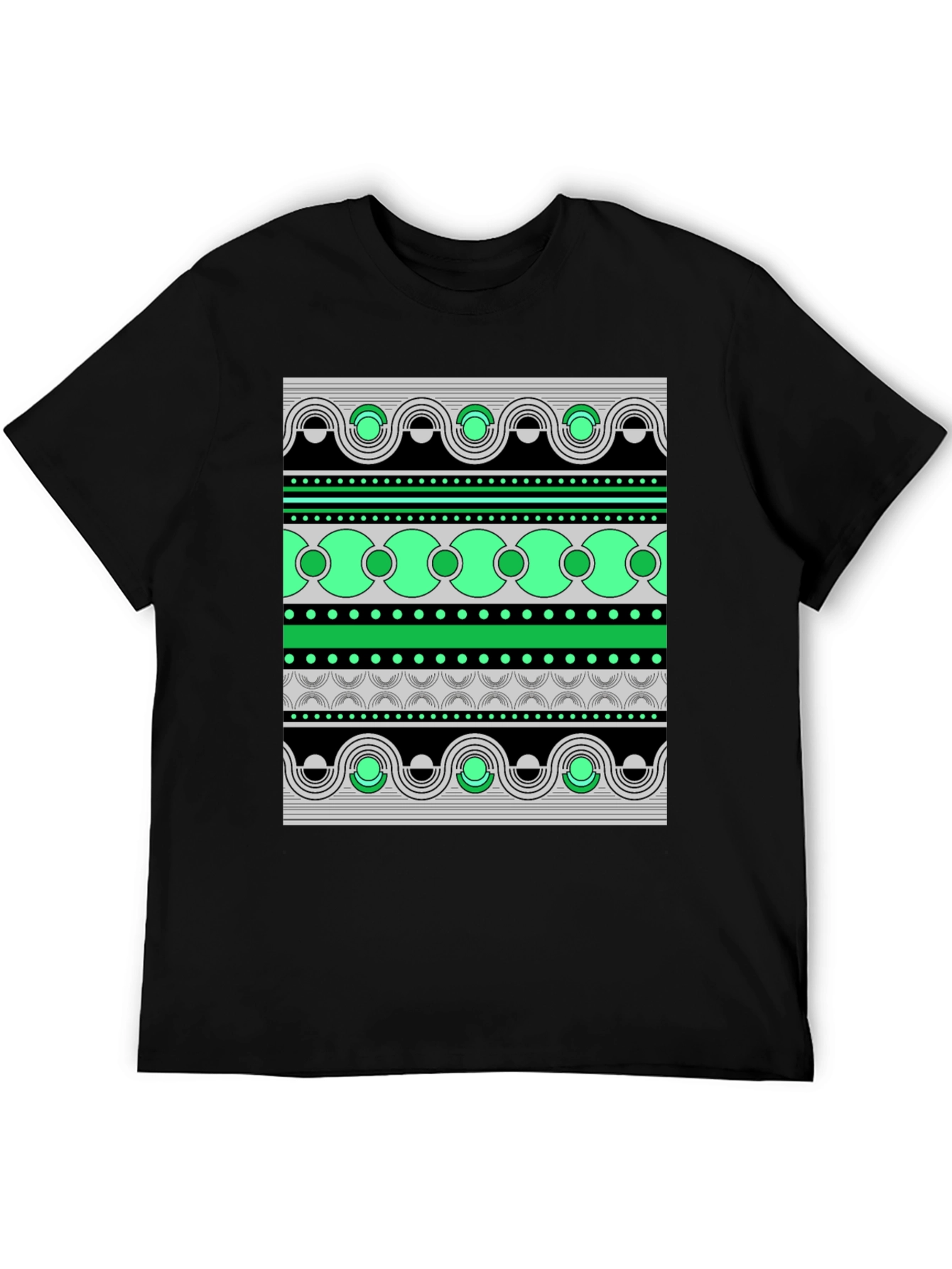Abstract Pattern Graphic Print Tee