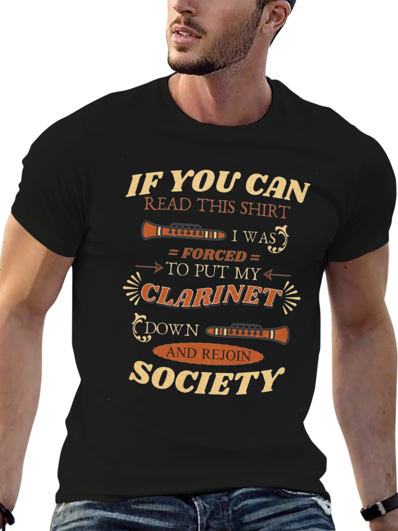 Clarinet Player T-Shirt - If You Can Read This