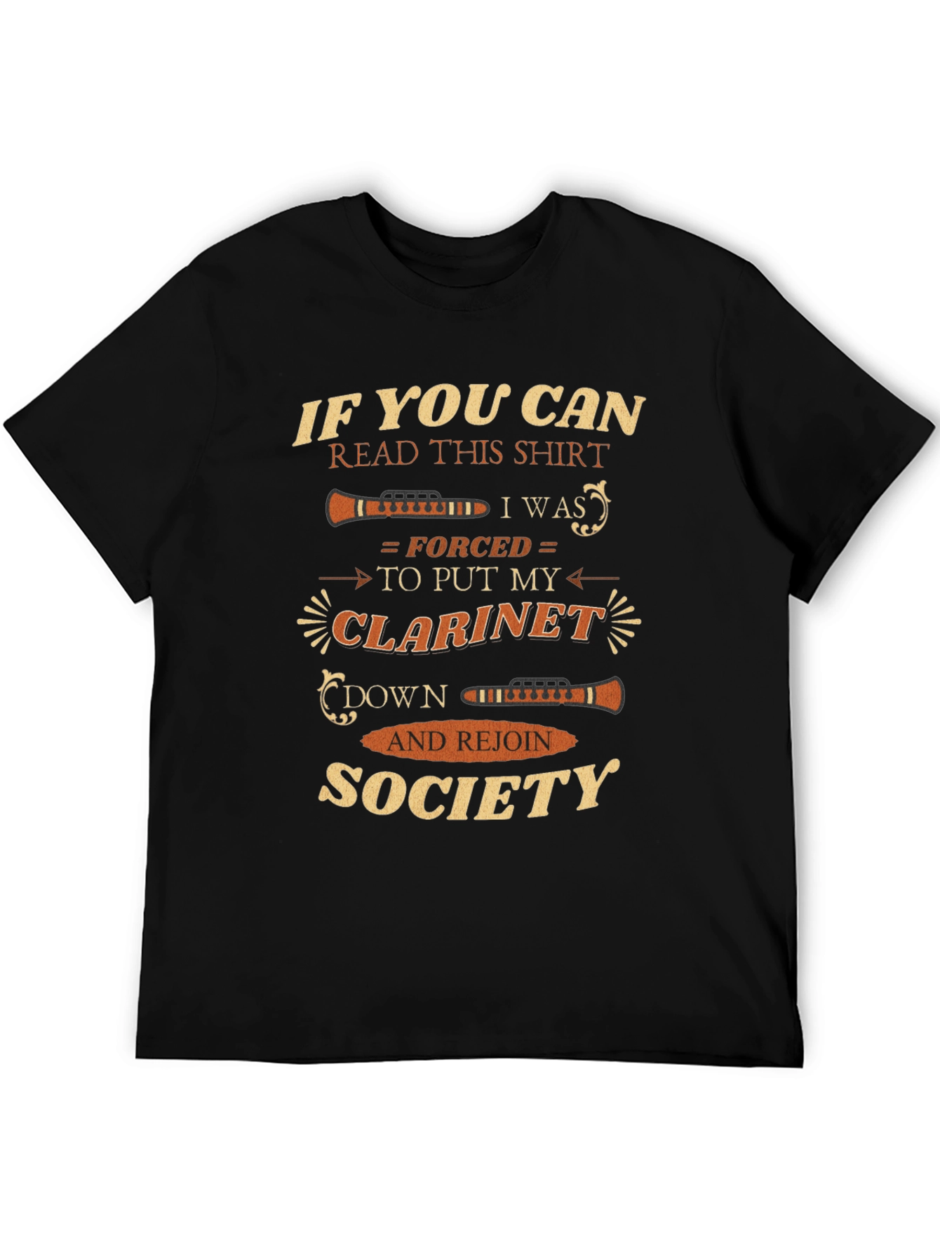 Clarinet Player T-Shirt - If You Can Read This