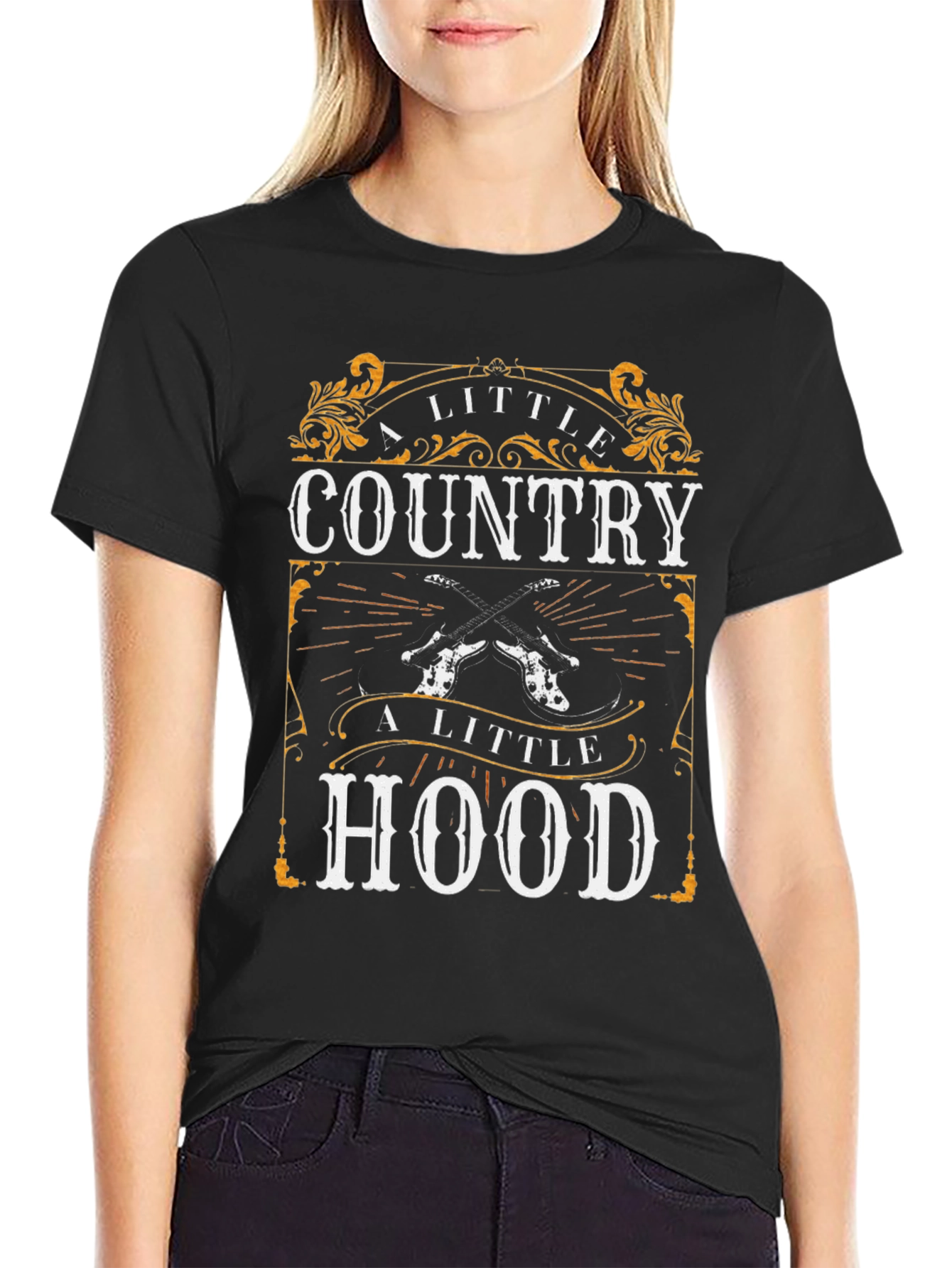 A Little Country A Little Hood Graphic T-Shirt