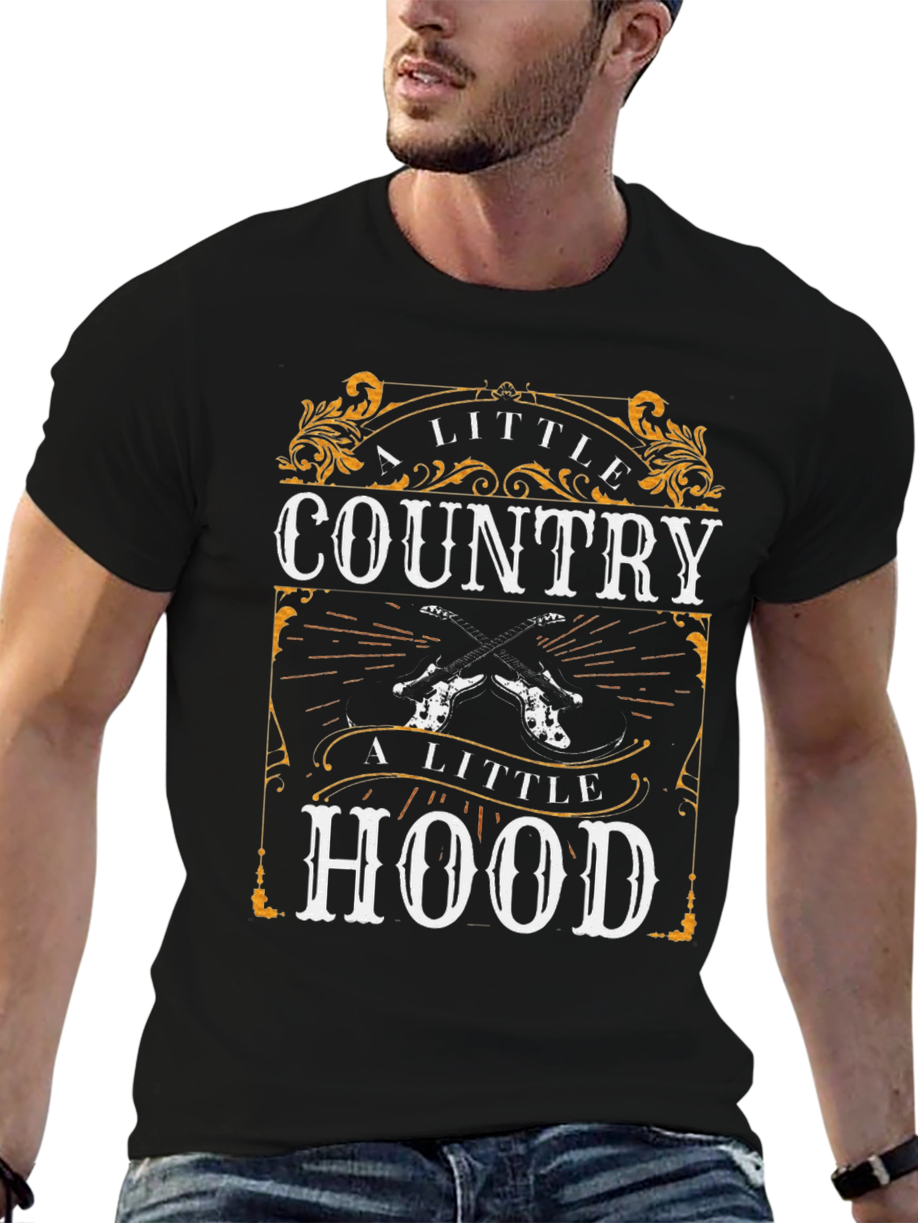 A Little Country A Little Hood Graphic T-Shirt