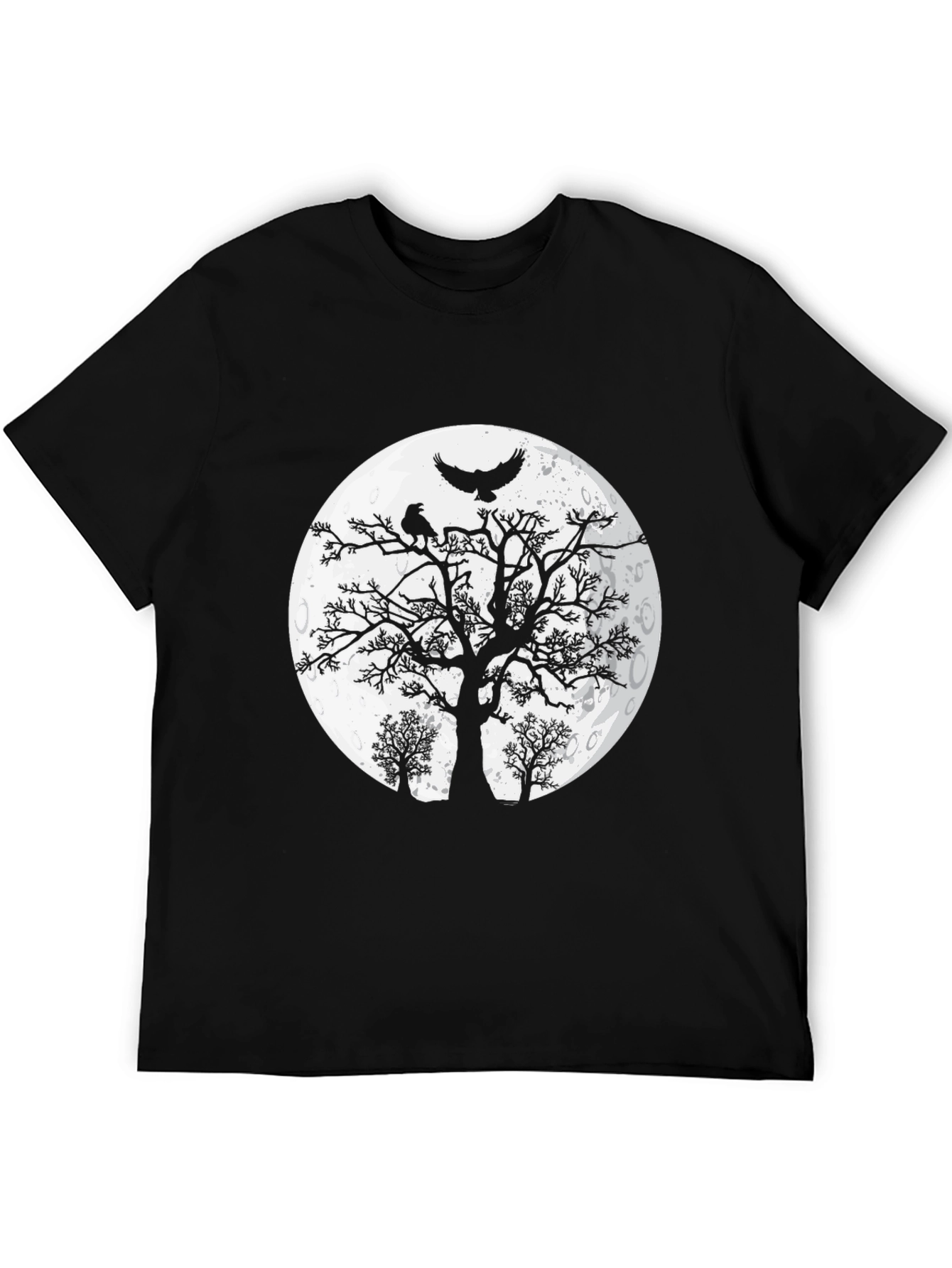 Raven Moon T-Shirt - Gothic Graphic Tee