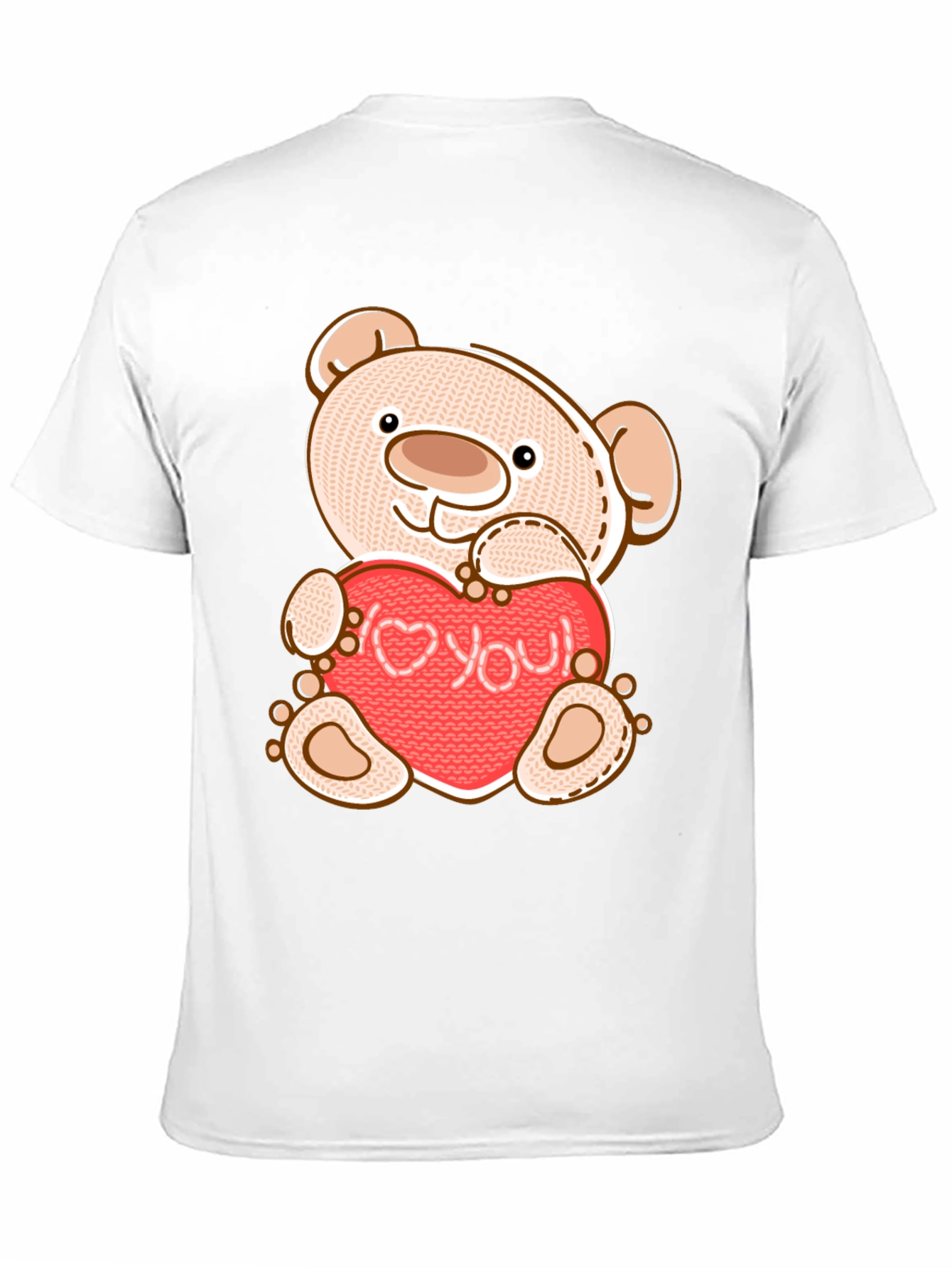Teddy Bear Holding Love You Heart T-Shirt