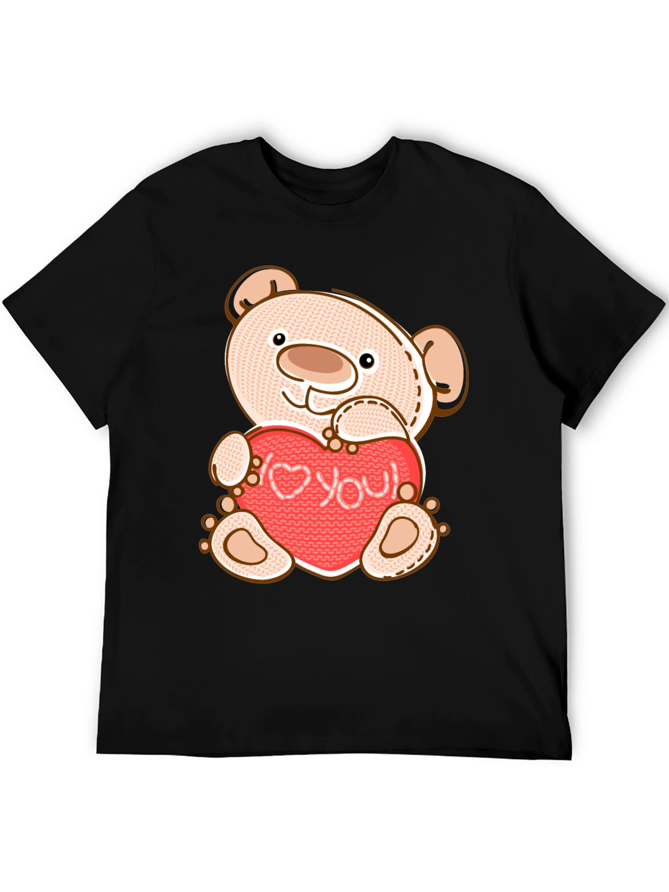 Teddy Bear Holding Love You Heart T-Shirt