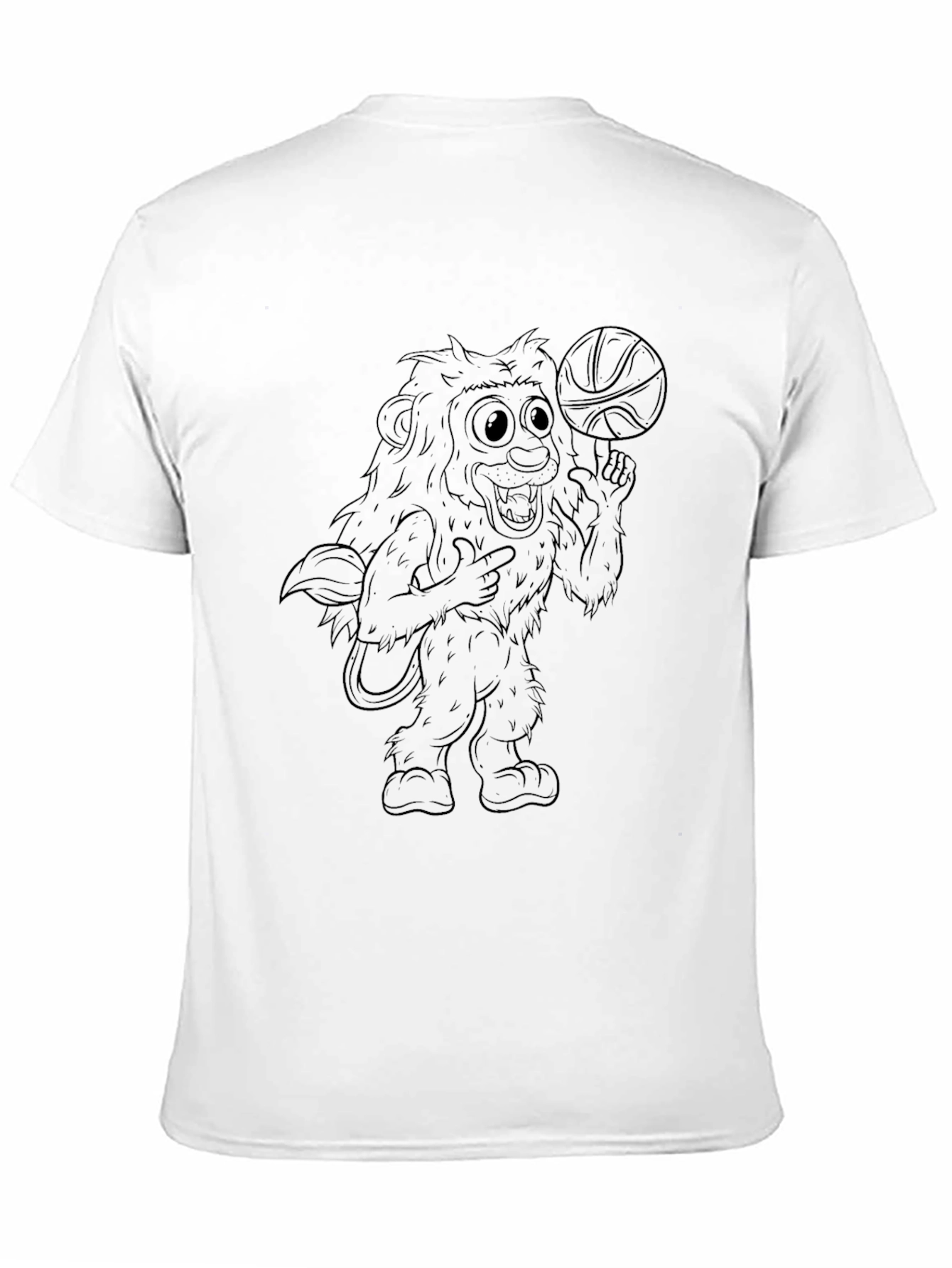 Lion Basketball Graphic Tee - Black T-Shirt