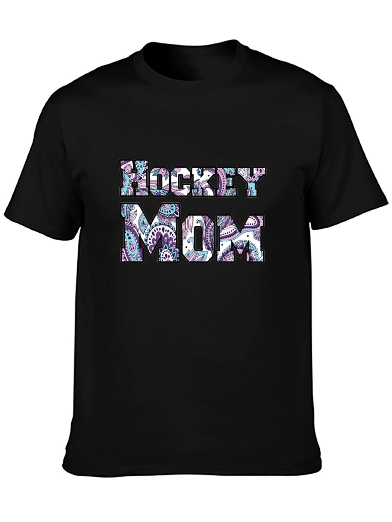 Hockey Mom Paisley Graphic T-Shirt