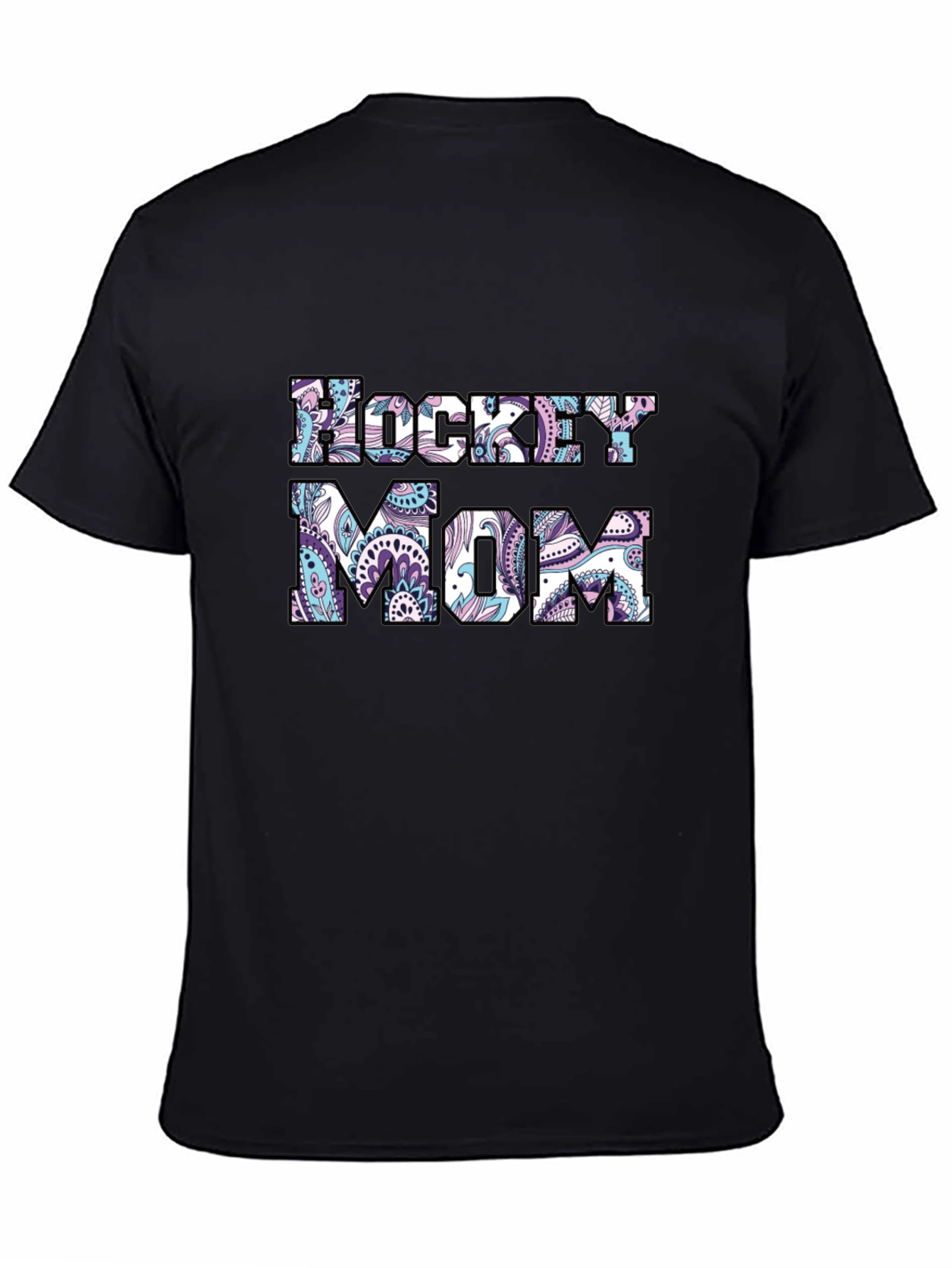 Hockey Mom Paisley Graphic T-Shirt