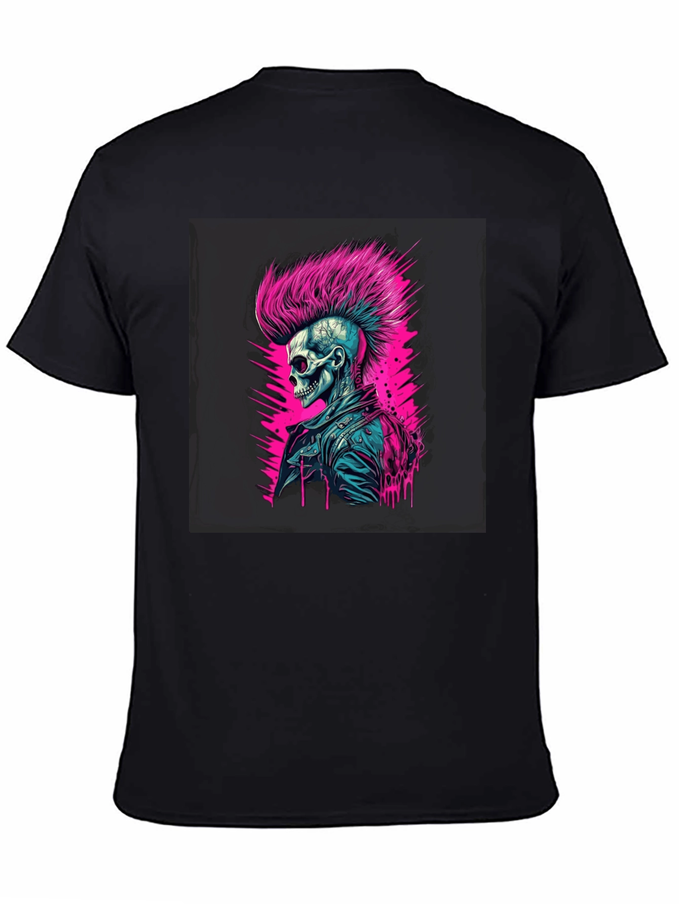 Punk Skull Graphic T-Shirt - Edgy Style