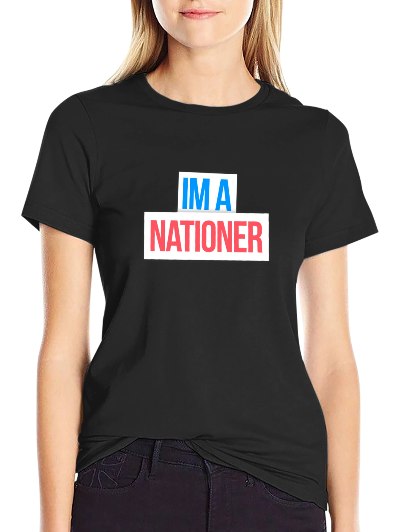 Im A Nationer Graphic Tee - Black