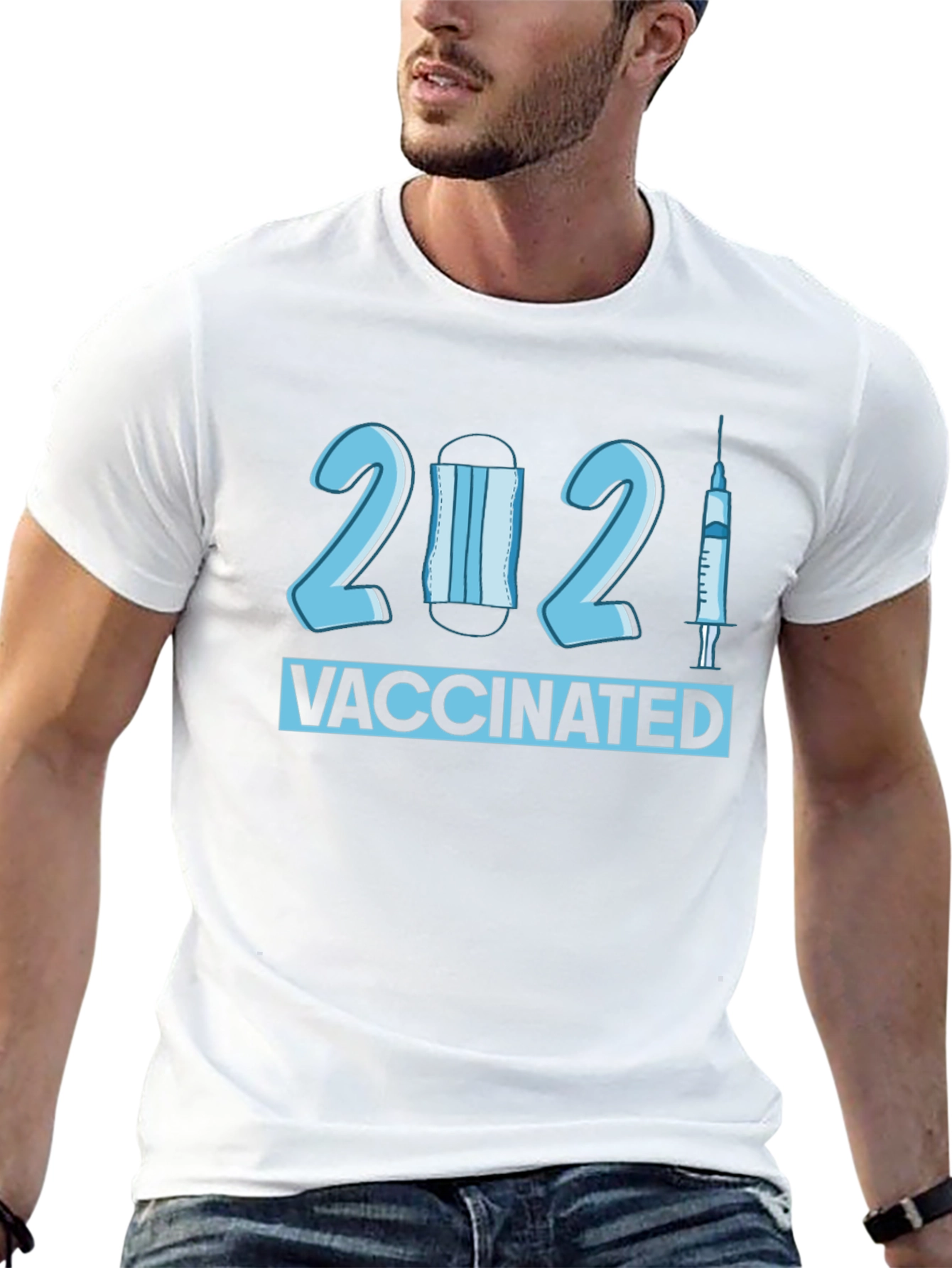 Vaccinated 2021 T-Shirt - Novelty Pandemic Tee