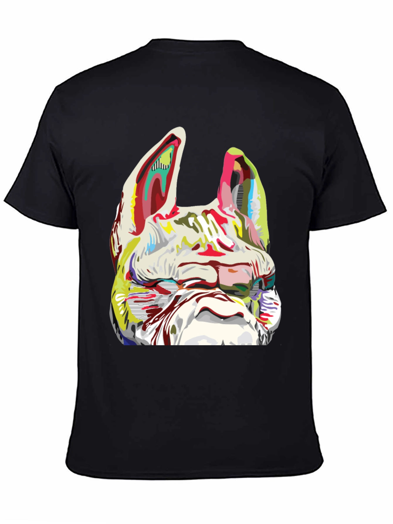 Dog Graphic Print Crew Neck T-Shirt