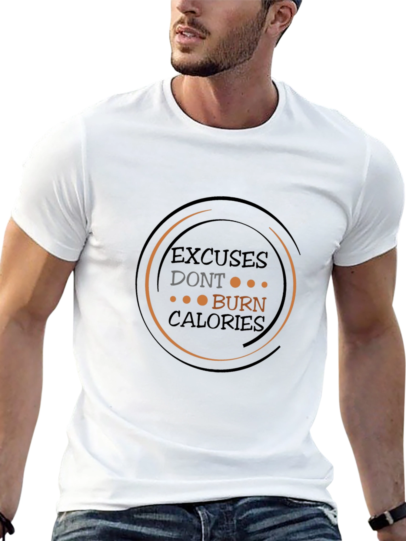 Motivational Workout T-Shirt: Excuses Dont Burn Calories