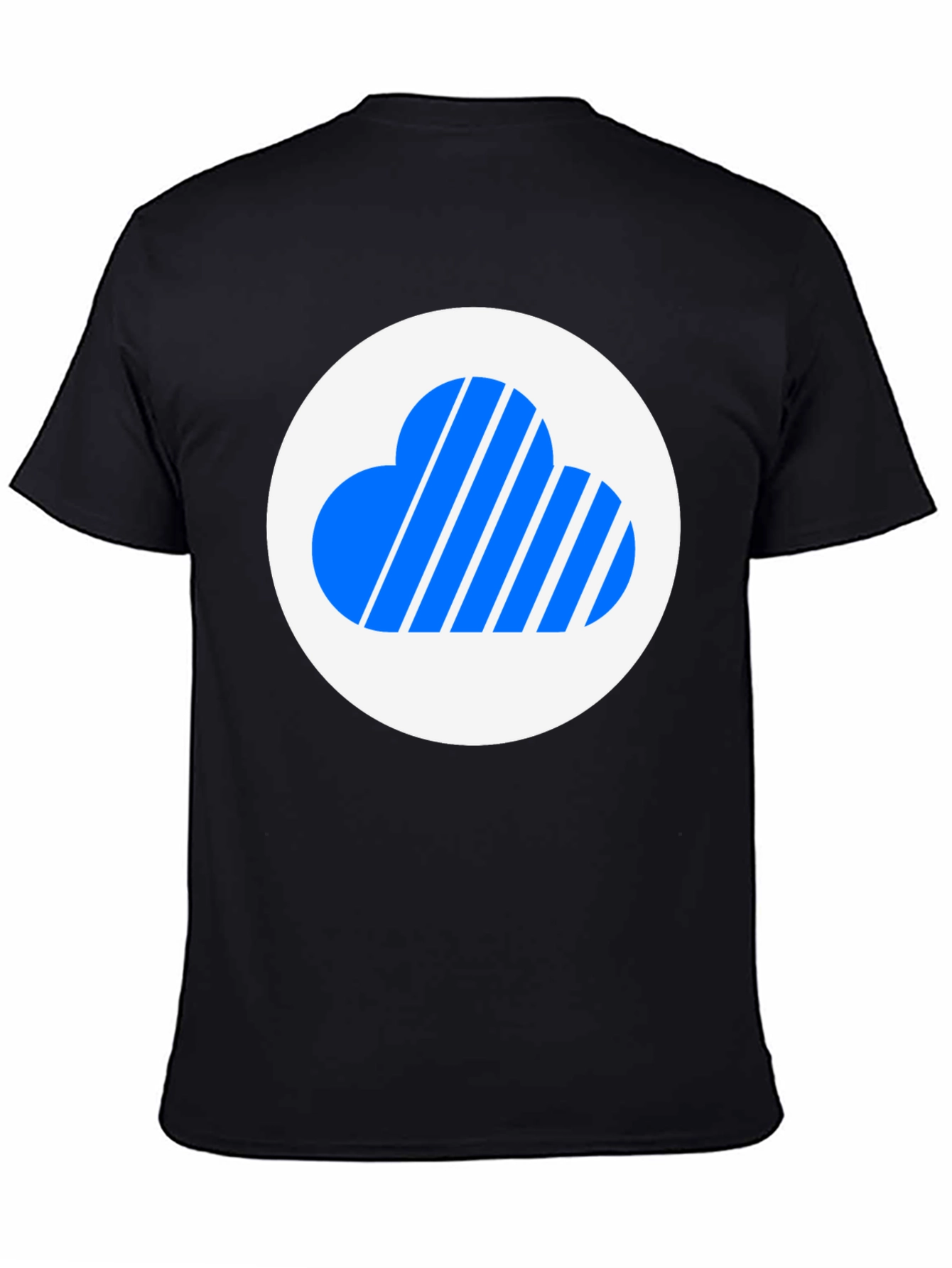 Cloud Logo Black T-Shirt - Modern Style
