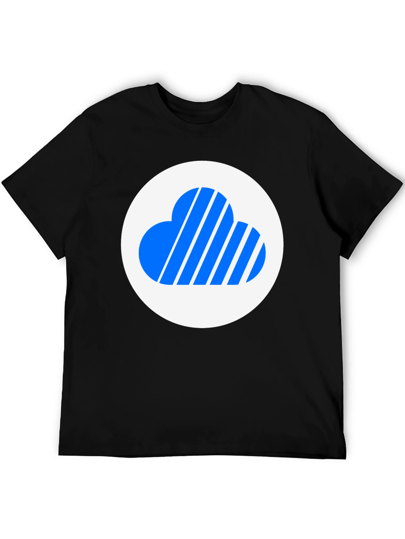 Cloud Logo Black T-Shirt - Modern Style