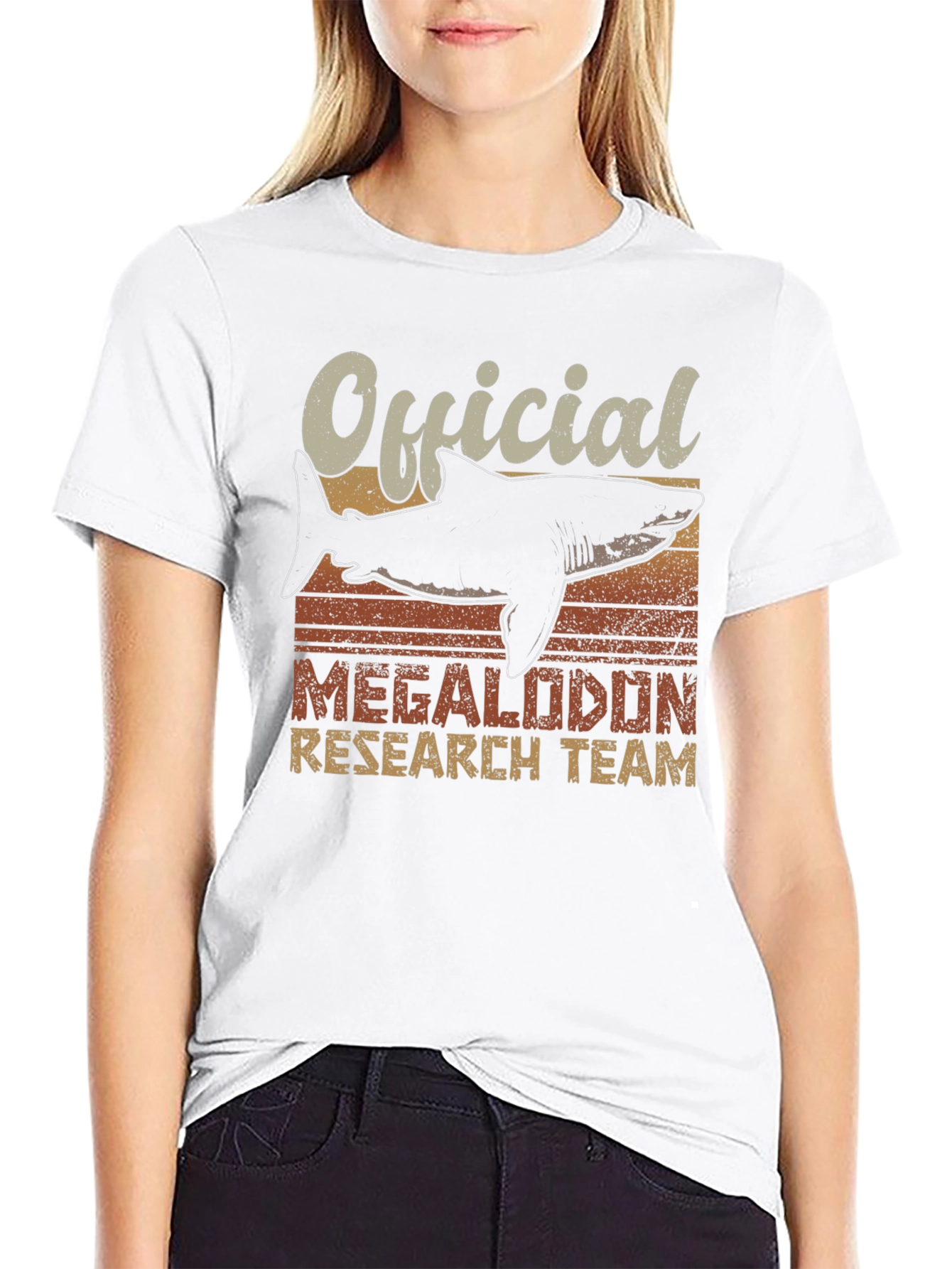 Official Megalodon Research Team Graphic T-Shirt