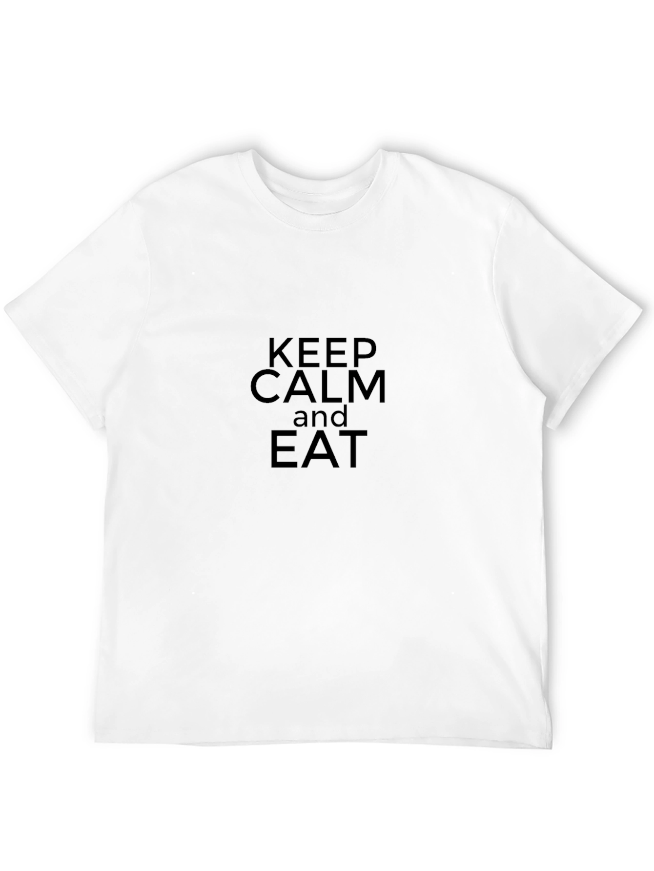 Keep Calm and Eat Black T-Shirt