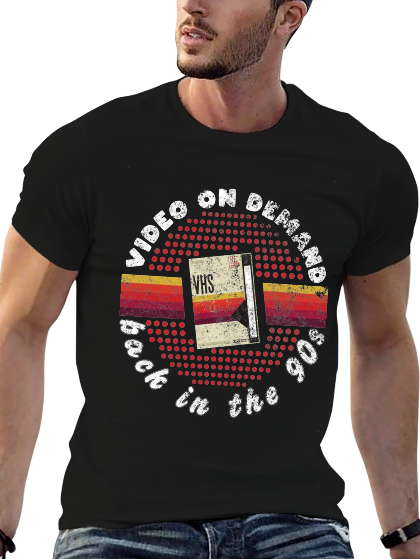 Video on Demand 90s Retro VHS Graphic Tee